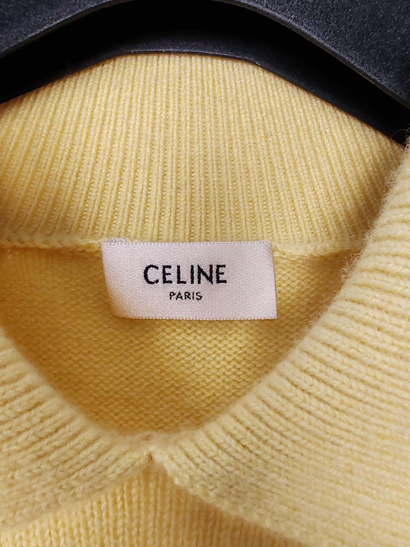 Celine Celine Yellow Cashmere Knit Polo Sweater Size XS Size XS / US 0-2 / IT 36-38 - 4 Thumbnail
