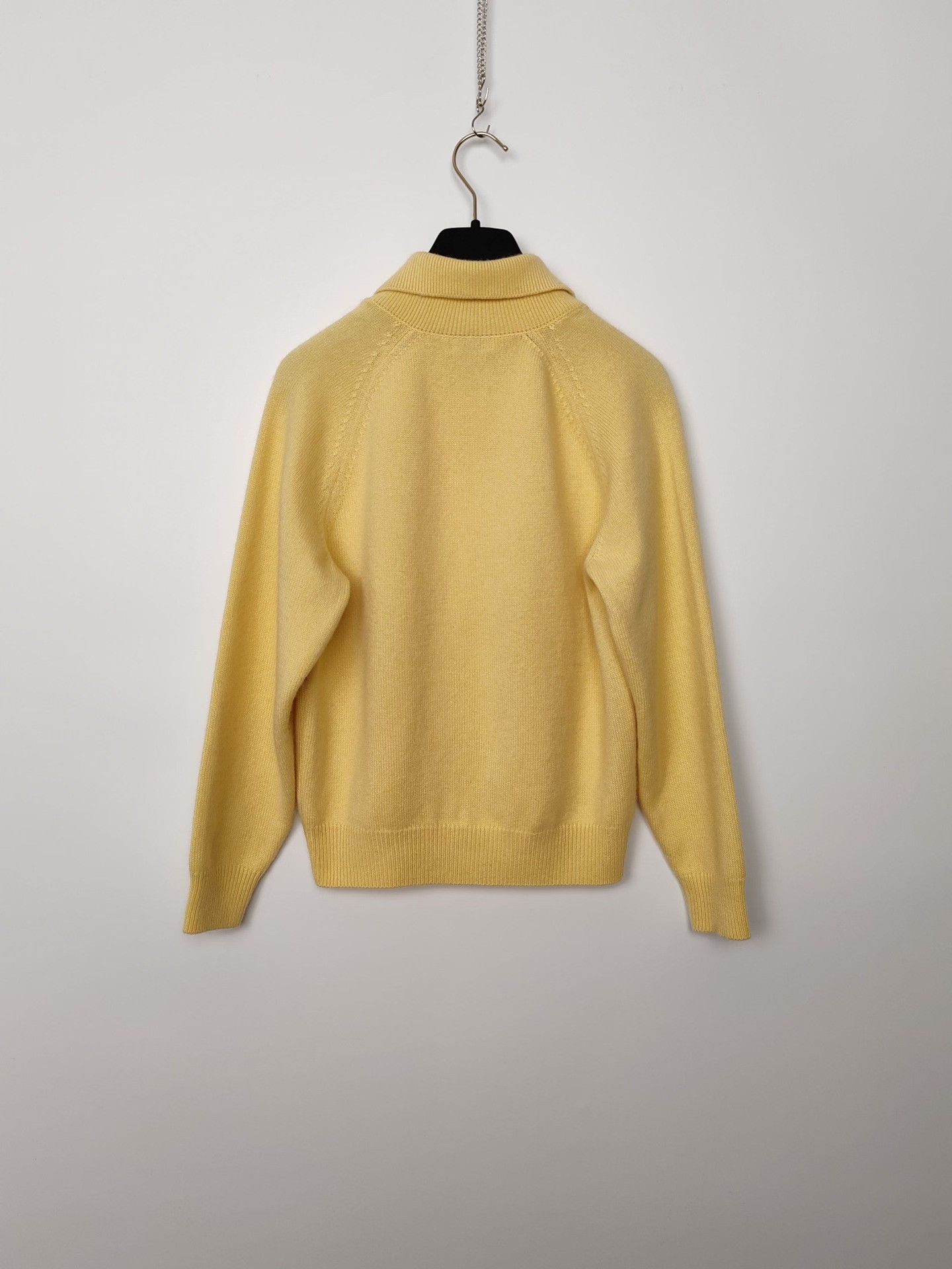 Celine Celine Yellow Cashmere Knit Polo Sweater Size XS Size XS / US 0-2 / IT 36-38 - 3 Thumbnail