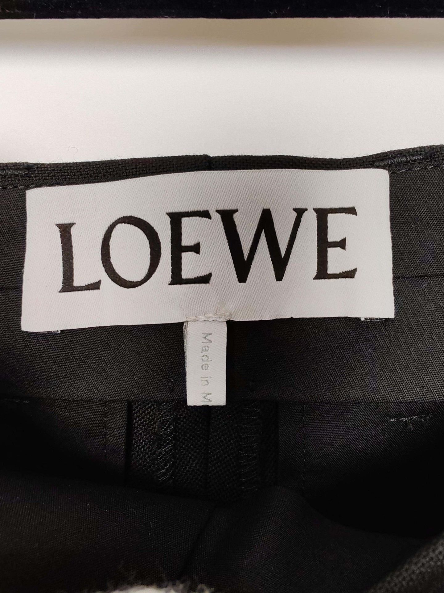 Loewe Loewe Black Wool Pants Size 38 Size 27" / US 4 / IT 40 - 4 Thumbnail