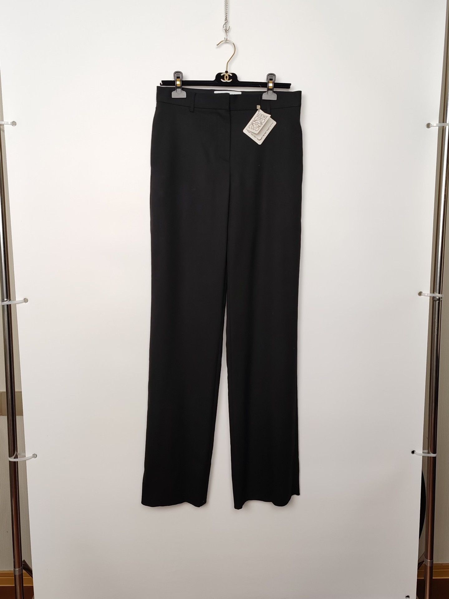 Loewe Loewe Black Wool Pants Size 38 Size 27" / US 4 / IT 40 - 2 Thumbnail