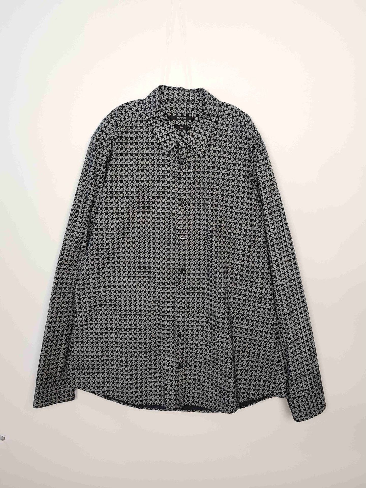 Gucci Gucci Monogram Print Button Up Shirt Size L Size US L / EU 52-54 / 3 - 2 Thumbnail