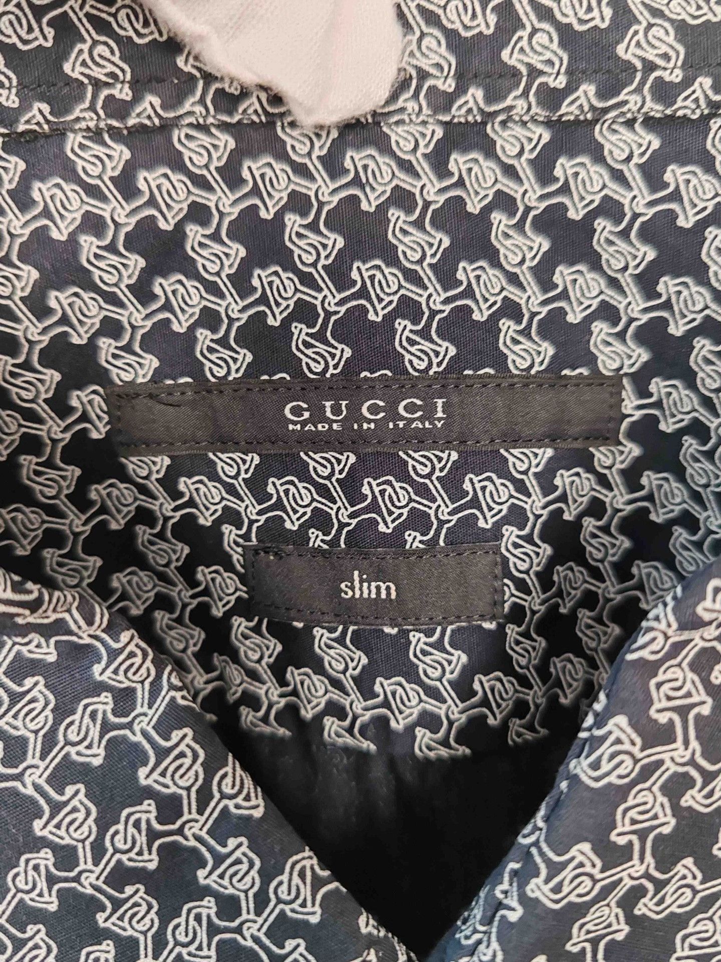 Gucci Gucci Monogram Print Button Up Shirt Size L Size US L / EU 52-54 / 3 - 4 Thumbnail