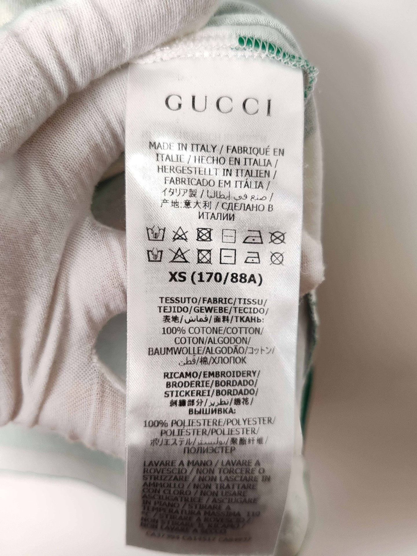 Gucci Gucci Pig Embroidery Striped T-Shirt US XS Size US XS / EU 42 / 0 - 6 Thumbnail