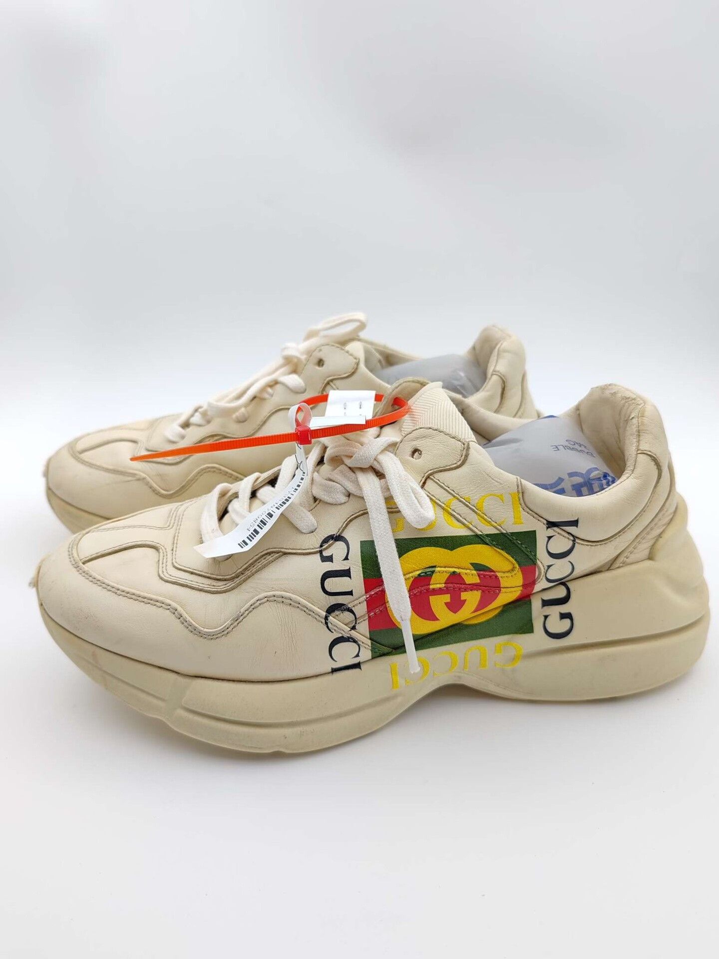 Gucci Gucci Rhyton Logo Leather Sneakers US 7.5 Size US 7.5 / EU 40-41 - 2 Thumbnail
