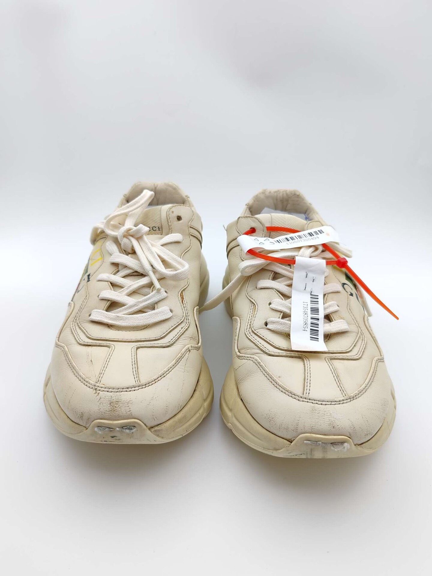 Gucci Gucci Rhyton Logo Leather Sneakers US 7.5 Size US 7.5 / EU 40-41 - 4 Thumbnail