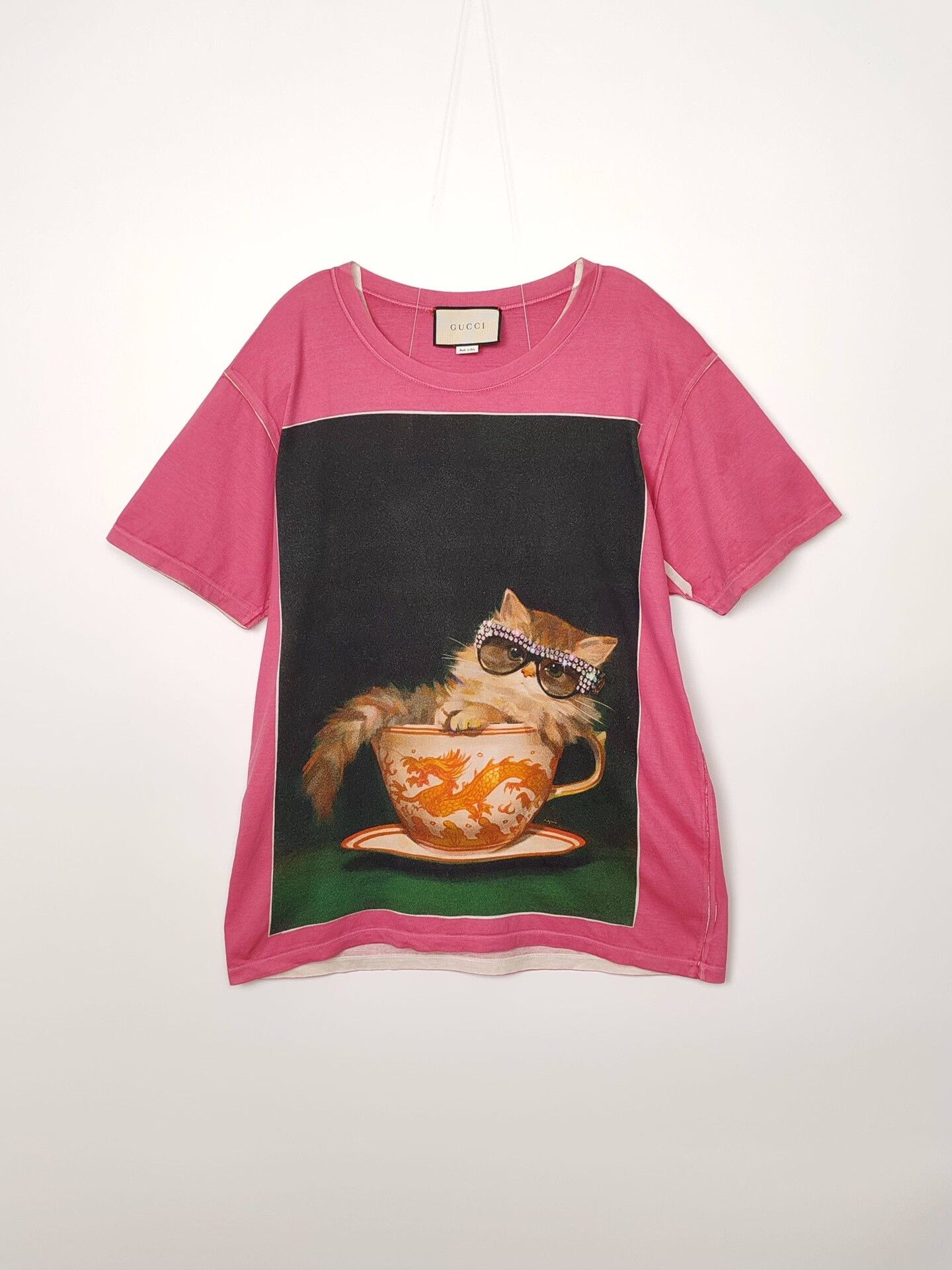 Gucci Gucci Cat Graphic T-Shirt Size M Size US M / EU 48-50 / 2 - 2 Thumbnail