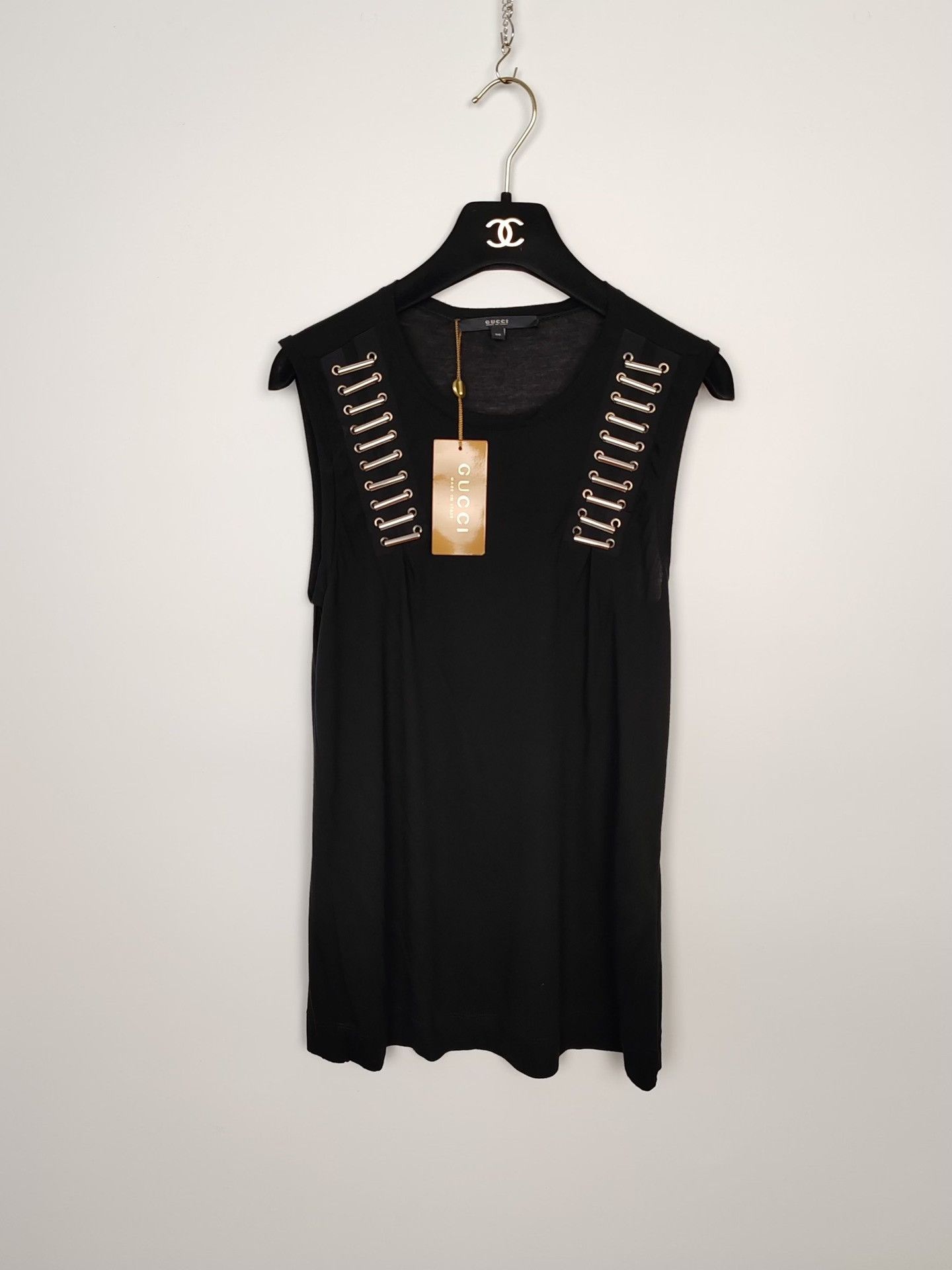 Gucci Gucci Metal Embellished Tank Top Size M Size M / US 6-8 / IT 42-44 - 2 Thumbnail