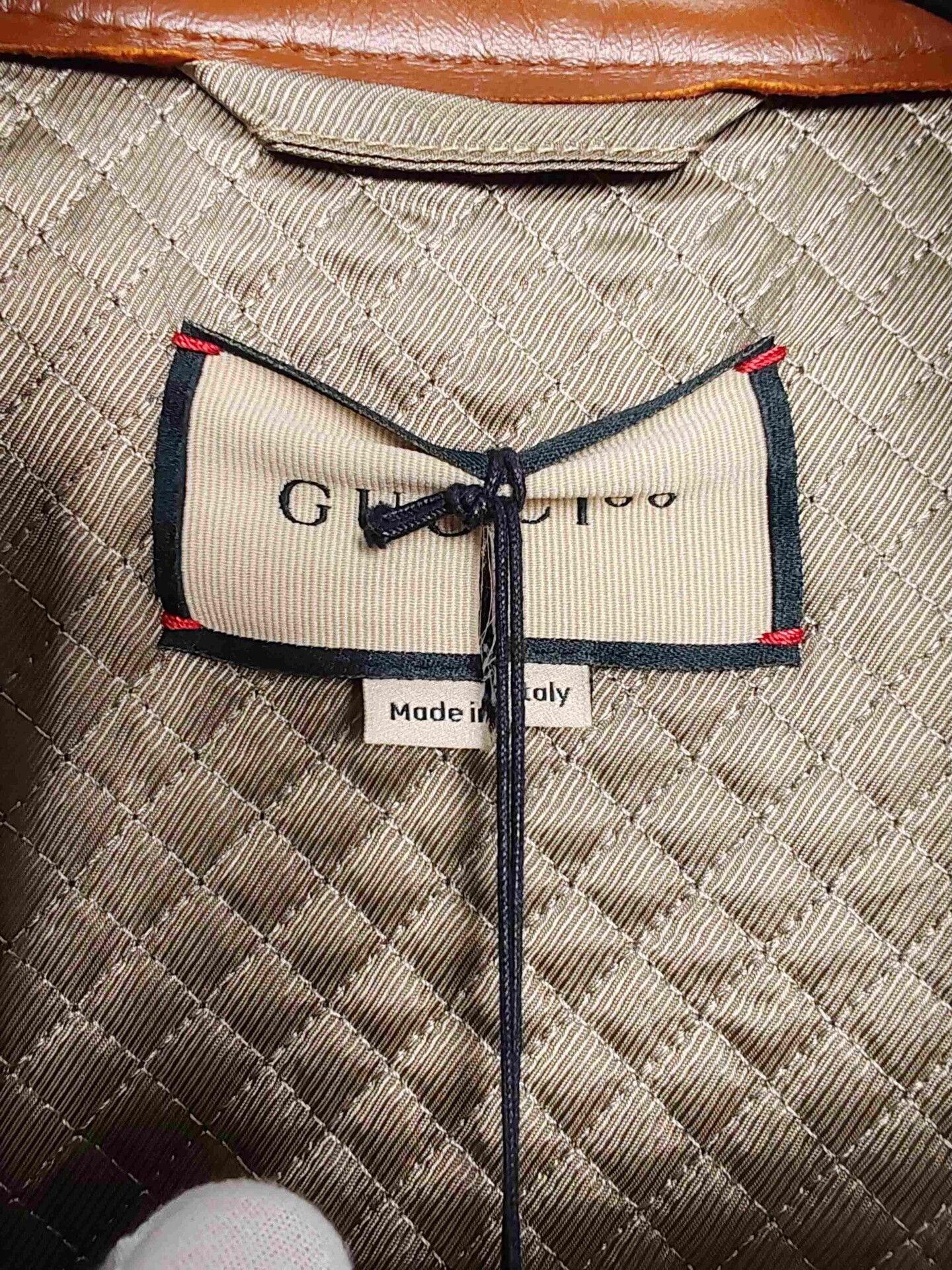 Gucci Gucci Monogram Leather Trim Jacket Size S Size US S / EU 44-46 / 1 - 4 Thumbnail