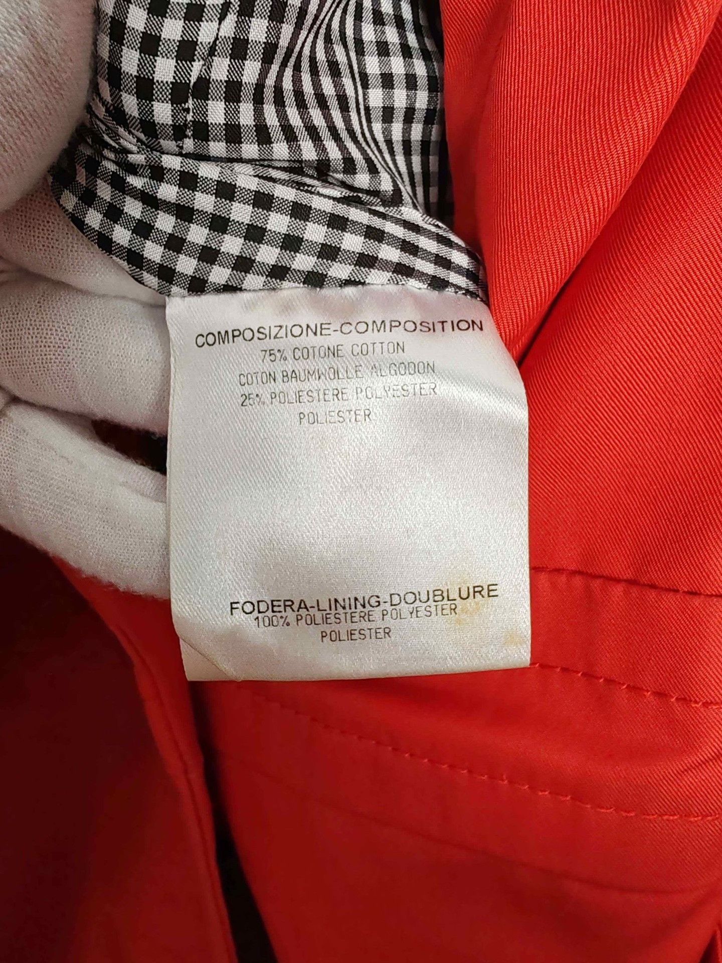 Gucci Gucci Orange Cotton Blend Coat Size 44 Size M / US 6-8 / IT 42-44 - 8 Thumbnail