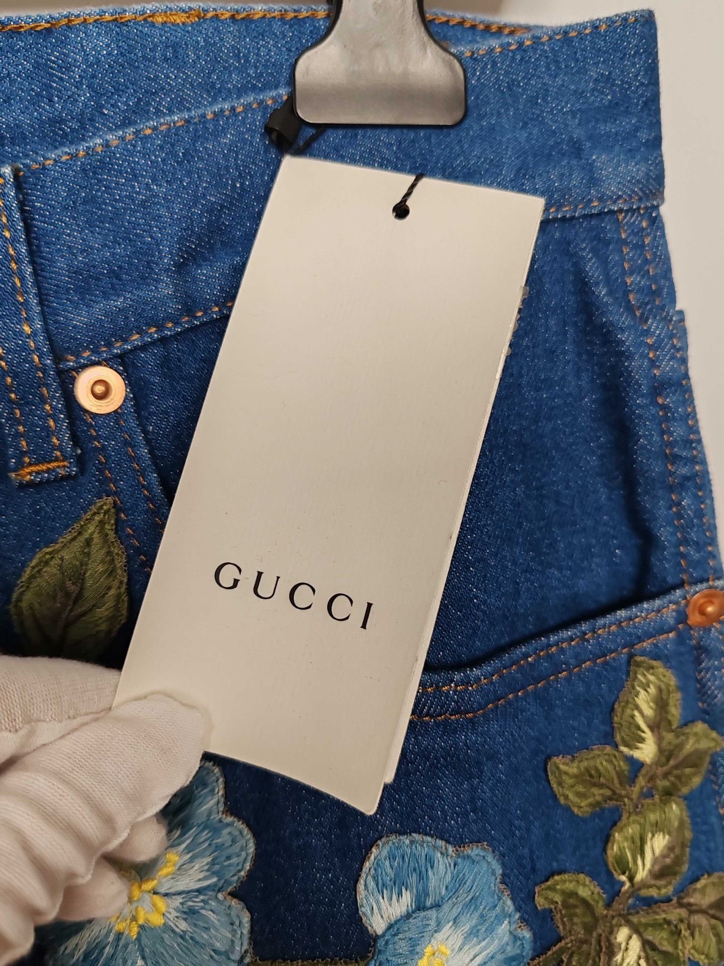 Gucci Gucci Cat Embroidery Denim Jeans Size 32 Size US 32 / EU 48 - 4 Thumbnail