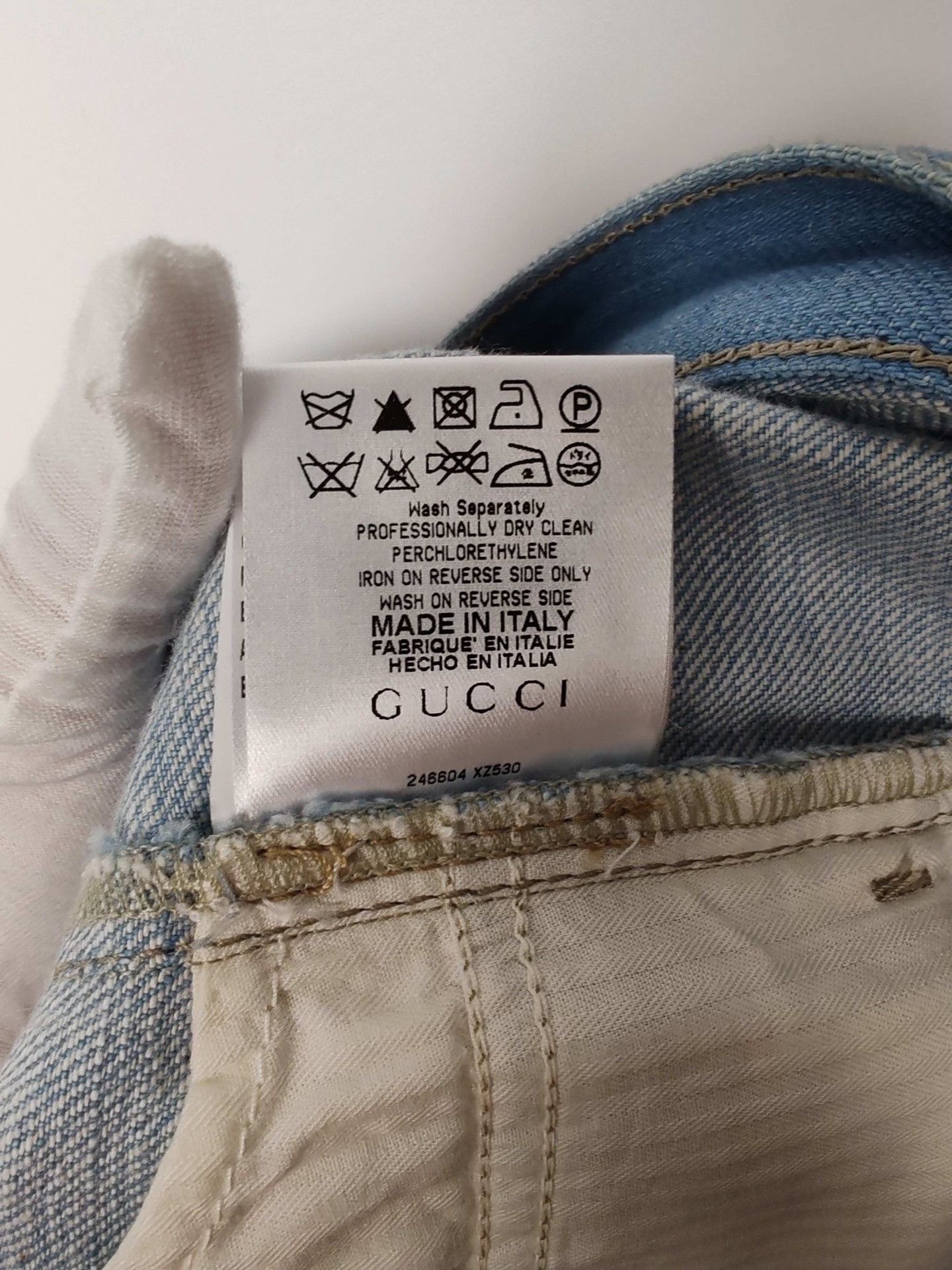 Gucci Gucci Light Blue Jeans Size 32 Size US 32 / EU 48 - 9 Thumbnail