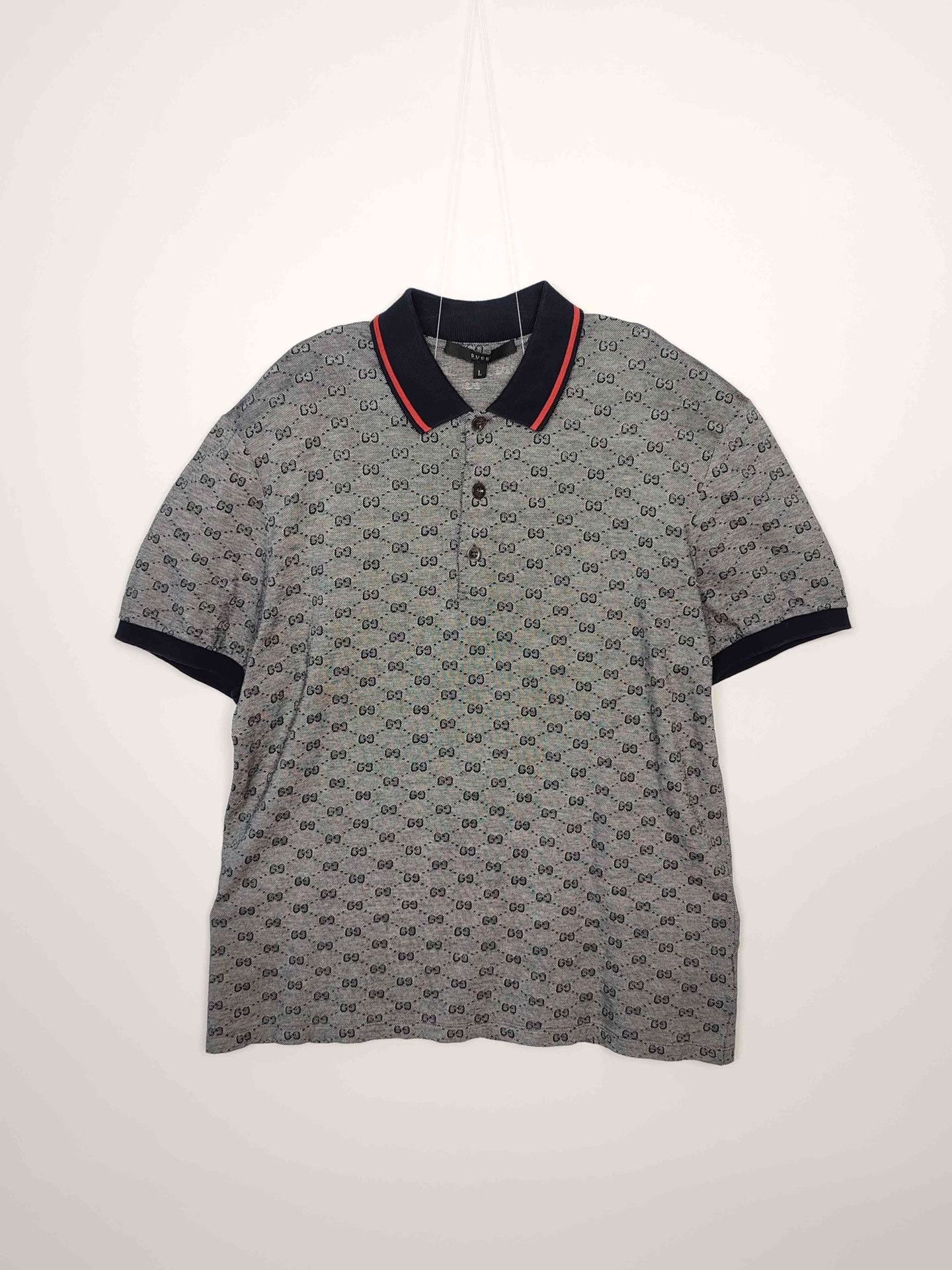 Gucci Gucci Monogram Polo Shirt Size L Size US L / EU 52-54 / 3 - 2 Thumbnail