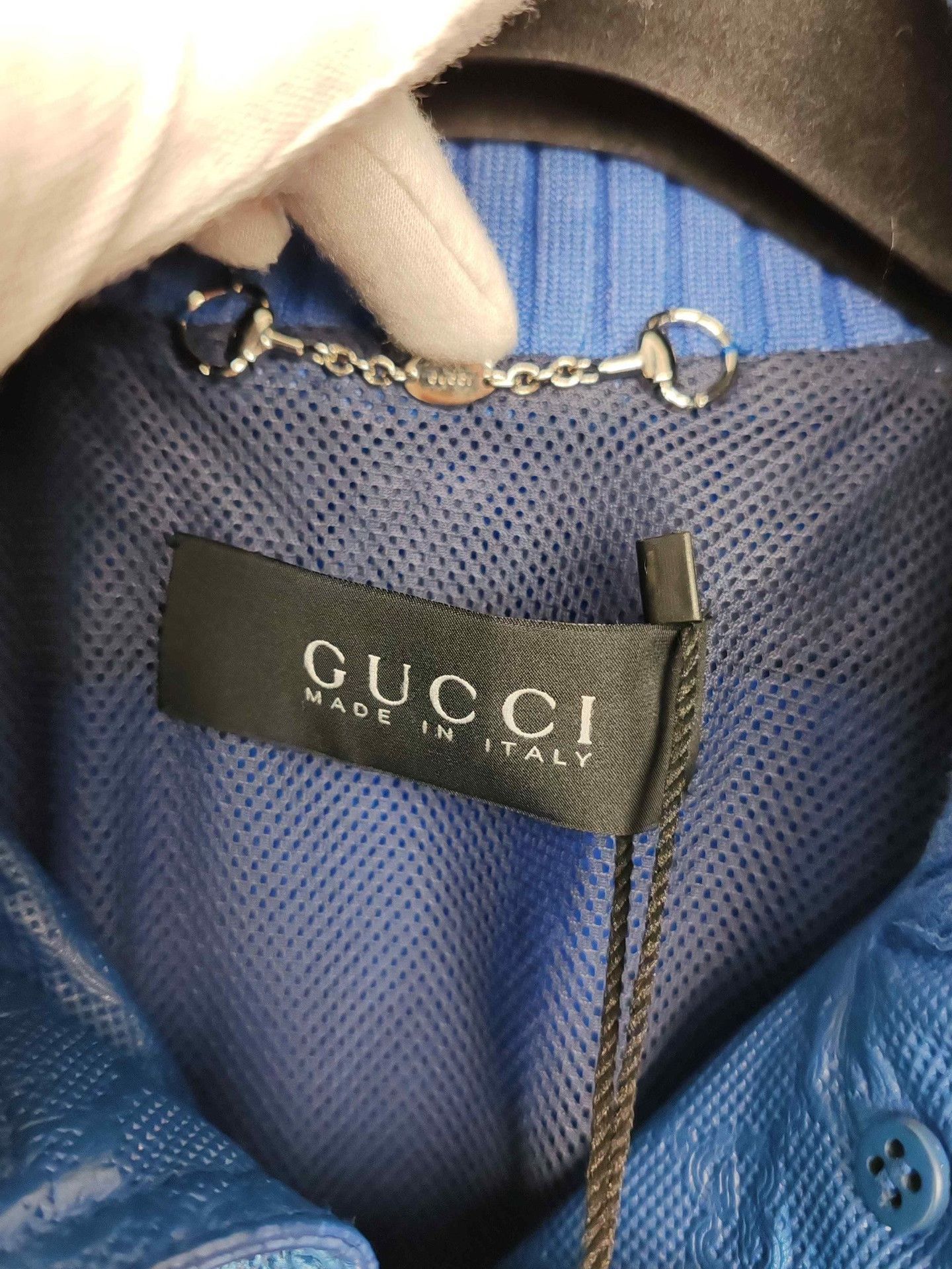 Gucci Gucci GG Embossed Leather Jacket Size 40 Size S / US 4 / IT 40 - 4 Thumbnail