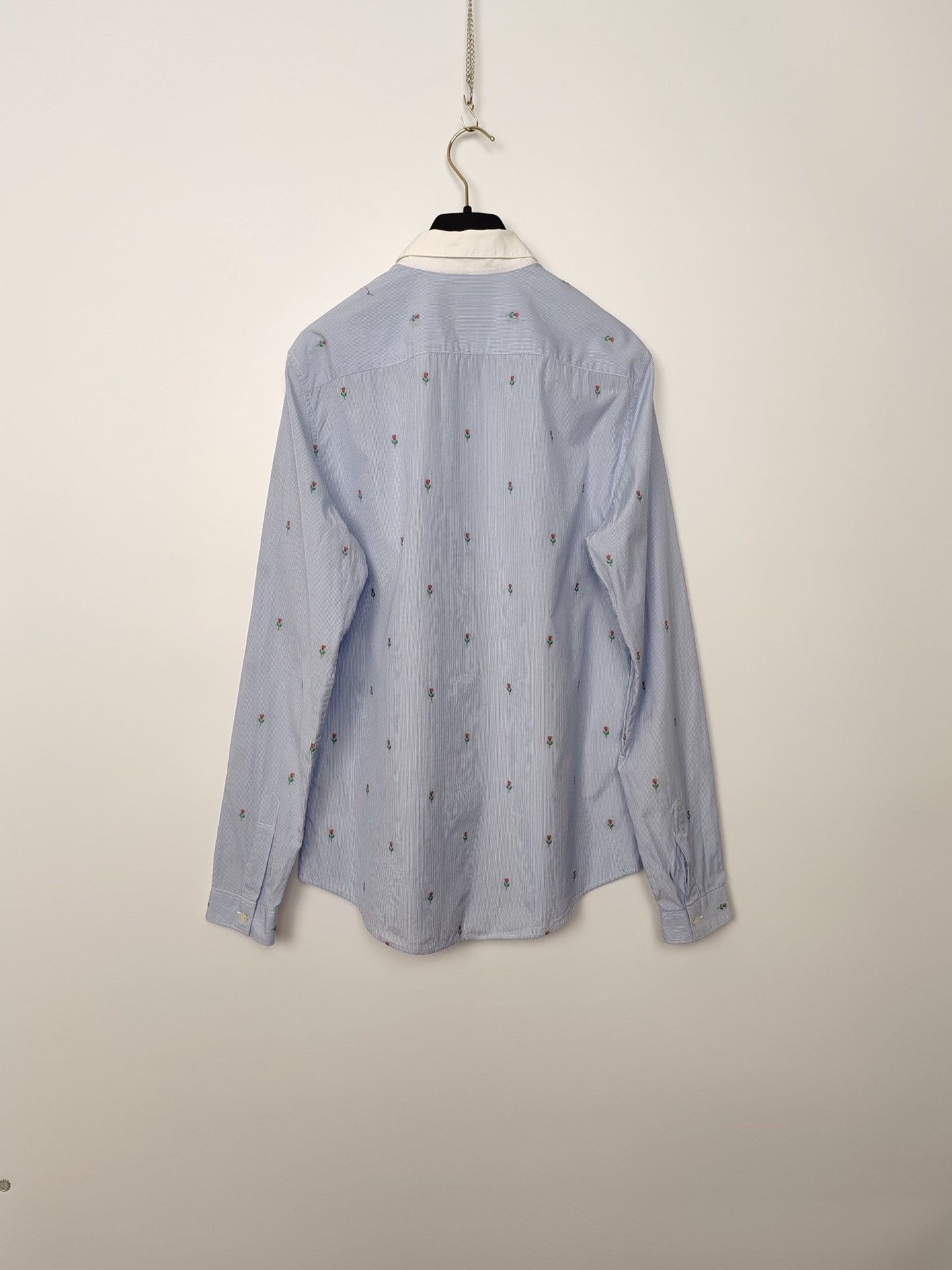 Gucci Gucci Floral Embroidered Button Up Shirt Size 38 Size XS / US 0-2 / IT 36-38 - 3 Thumbnail