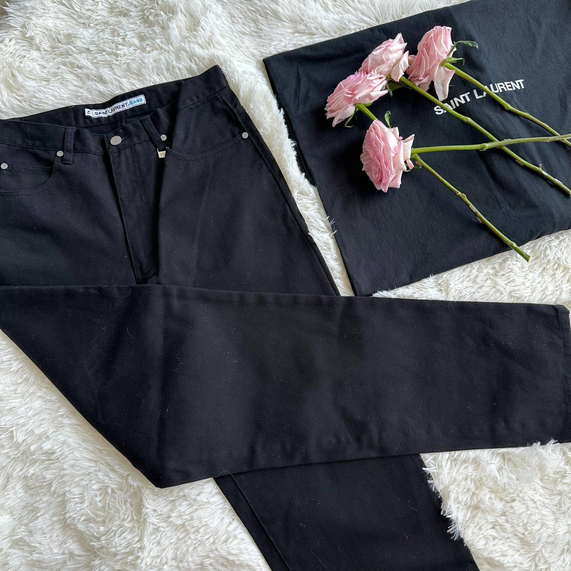 Saint Laurent Paris Saint Laurent 1998 Denim Jeans Size 31 Size US 31 - 2 Thumbnail