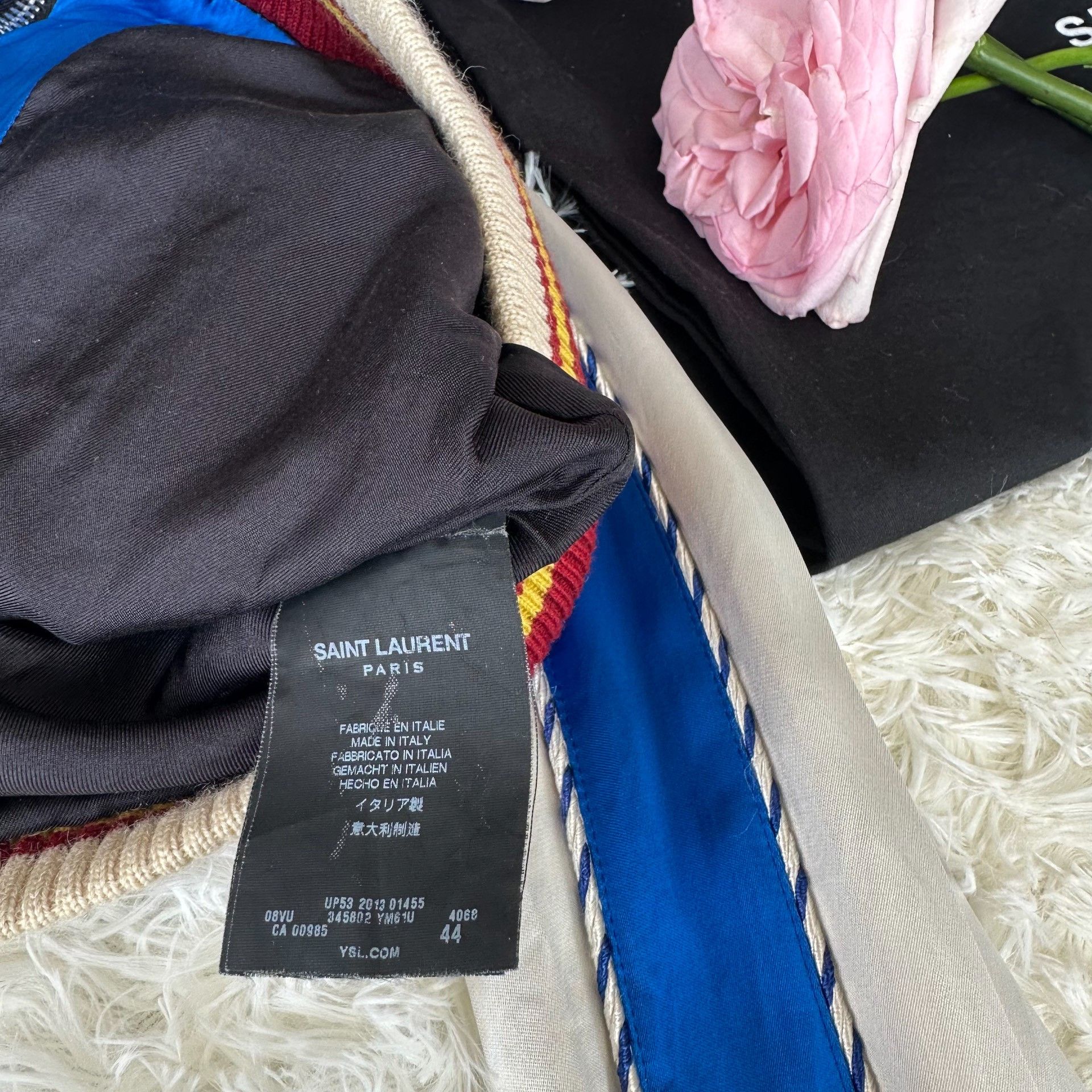 Saint Laurent Paris Saint Laurent 14SS Silk Bomber Jacket Size 44 Size US S / EU 44-46 / 1 - 5 Thumbnail