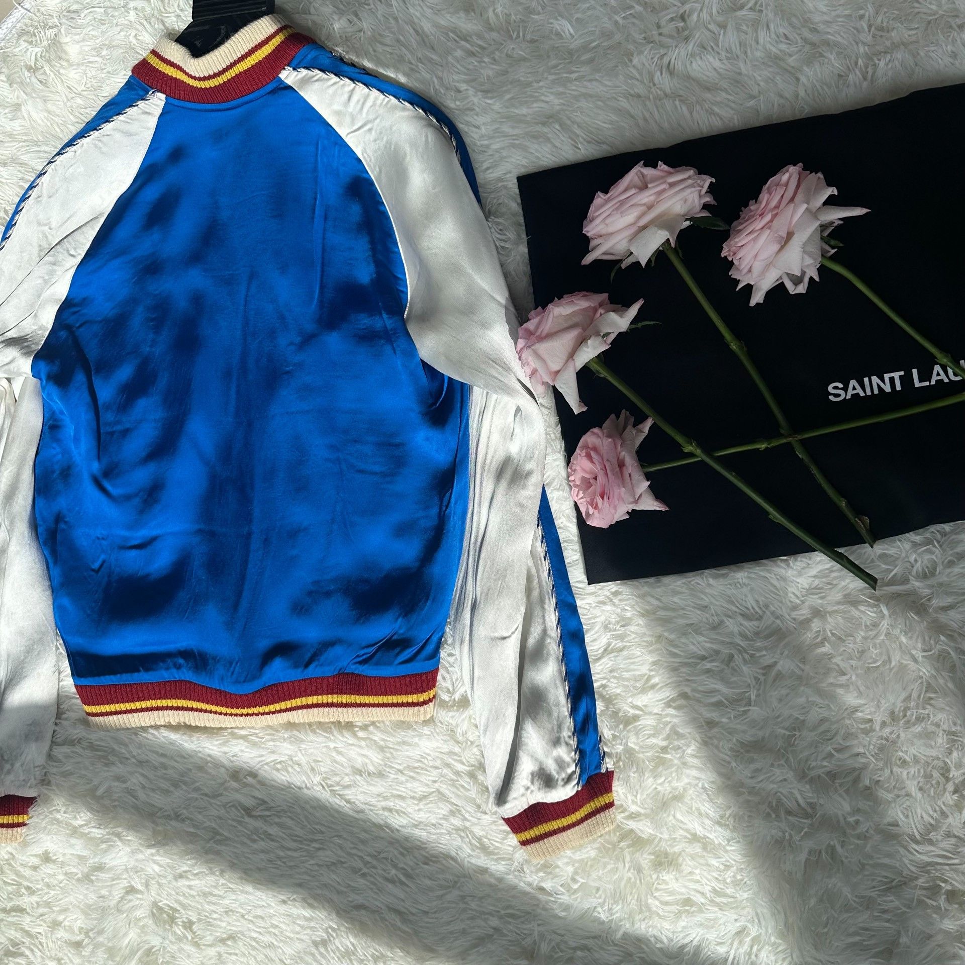 Saint Laurent Paris Saint Laurent 14SS Silk Bomber Jacket Size 44 Size US S / EU 44-46 / 1 - 3 Thumbnail