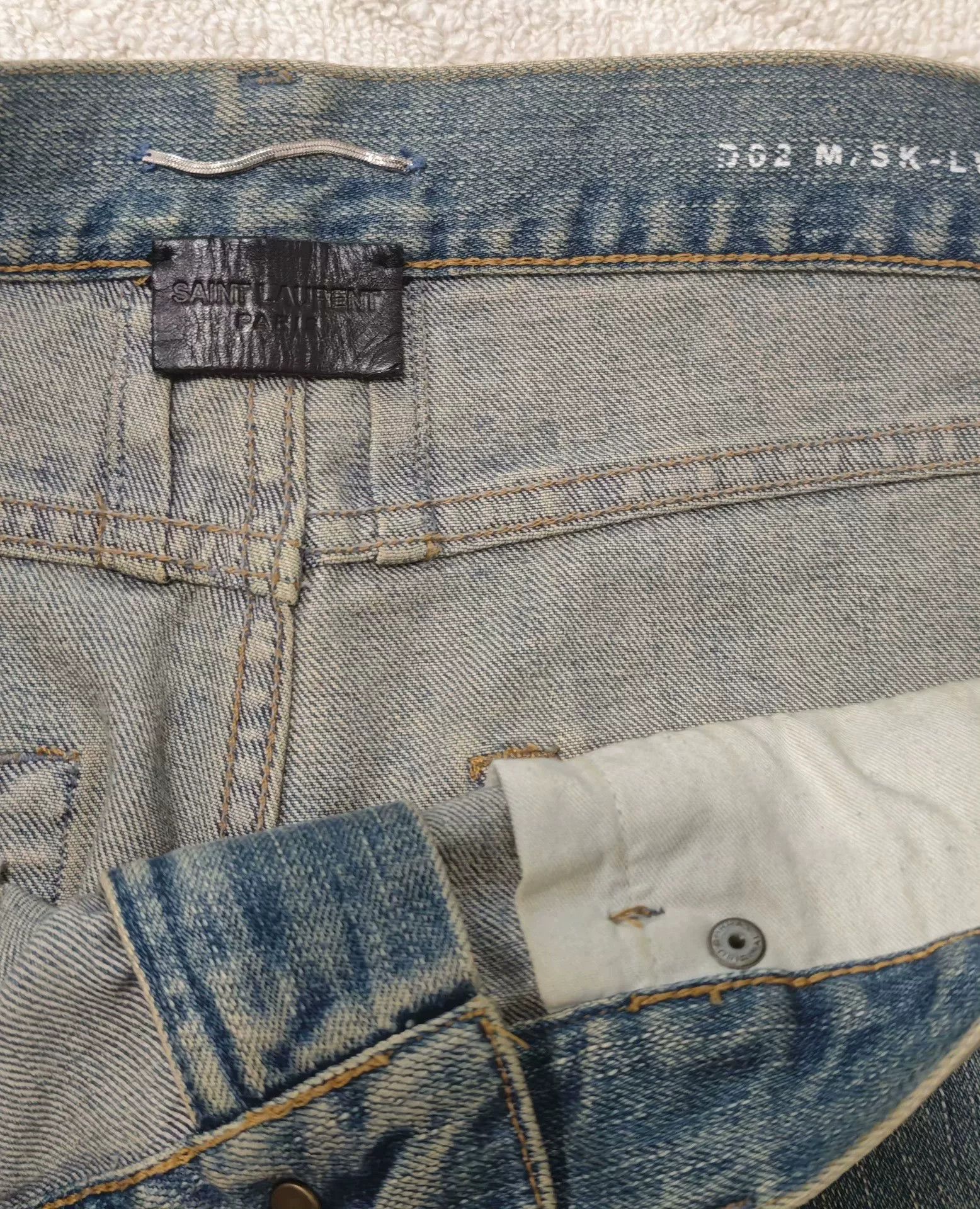 Saint Laurent Paris Saint Laurent D02 Distressed Denim Jeans Size 32 Size US 32 / EU 48 - 5 Thumbnail