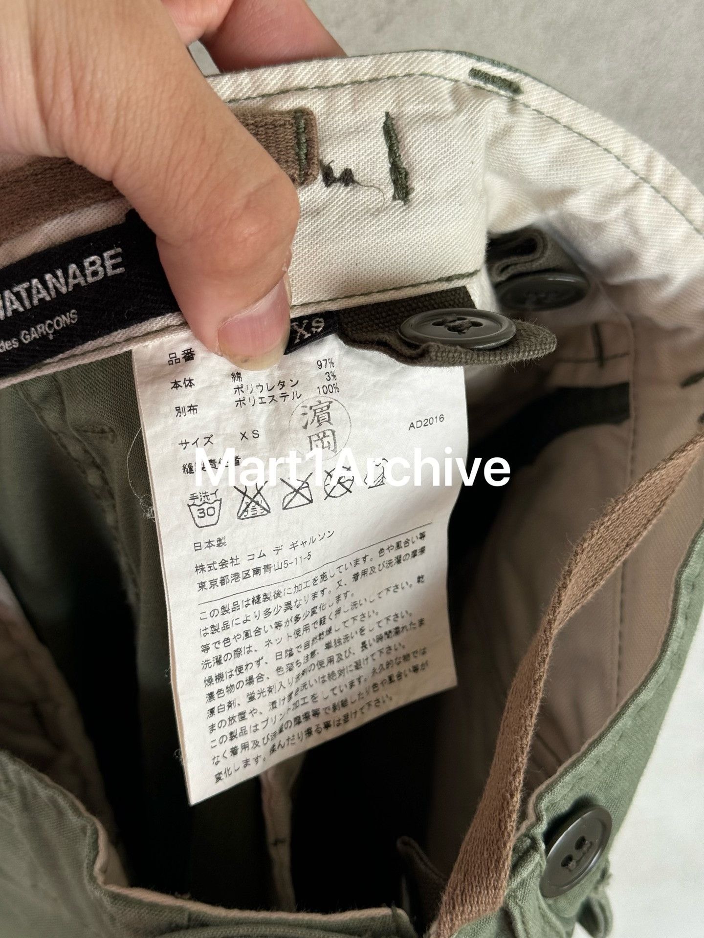 Junya Watanabe Junya Watanabe Comme des Garçons Studded Cargo Pants XS Size US 28 / EU 44 - 8 Thumbnail