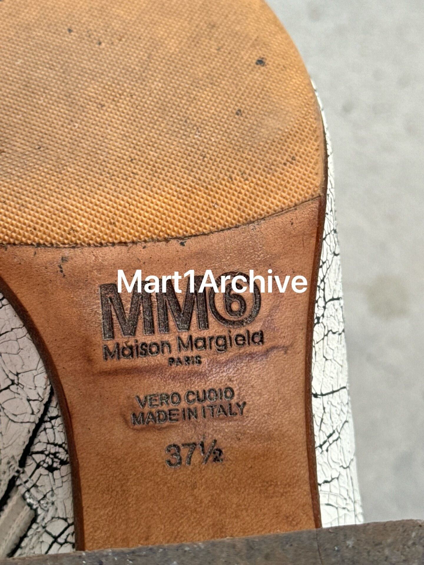 Maison Margiela MM6 Maison Margiela Cracked Leather Boots Size 37.5 Size US 7.5 / IT 37.5 - 8 Thumbnail