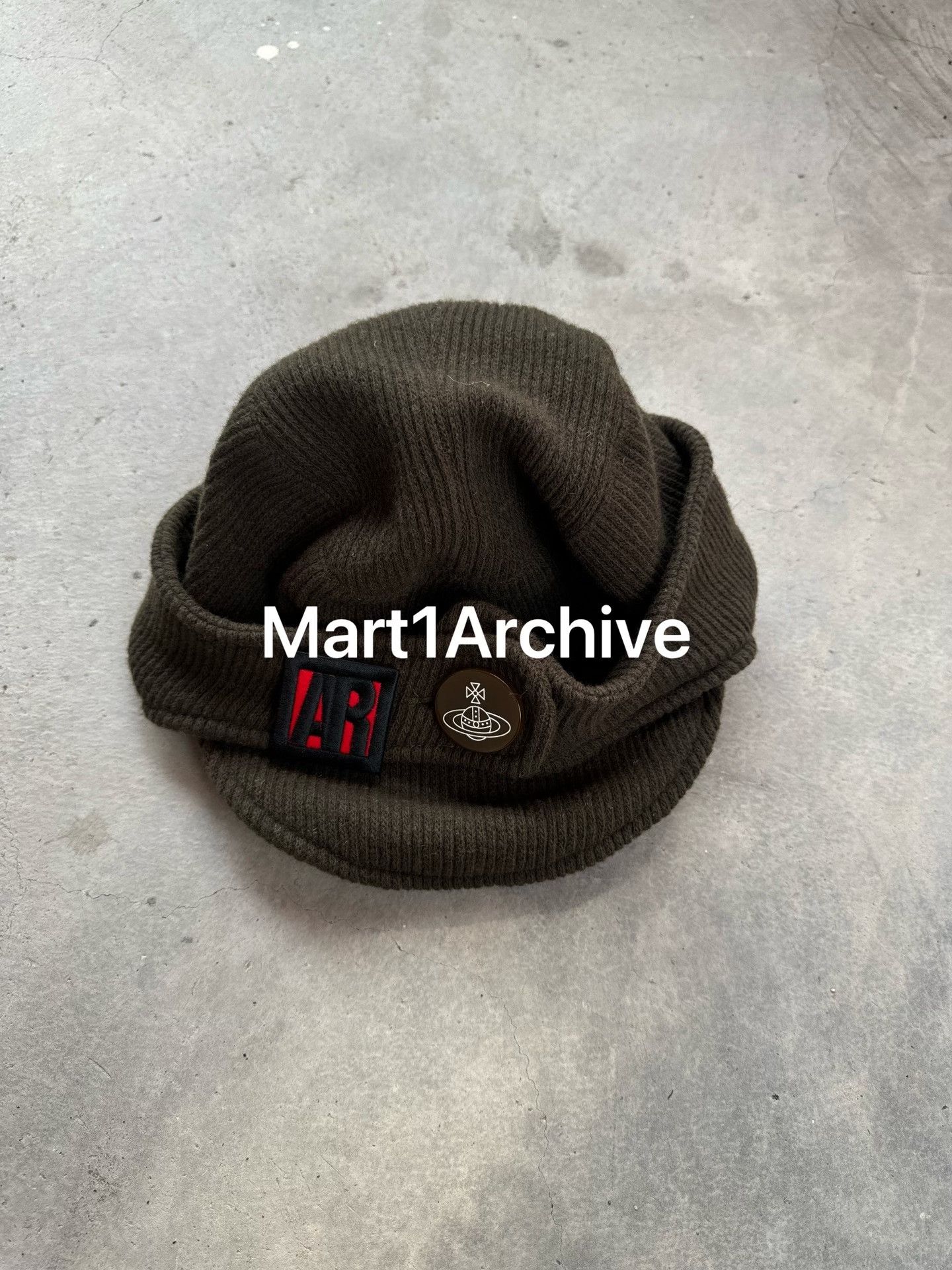 Vivienne Westwood Vivienne Westwood Orb Logo Knitted Hat One Size Size ONE SIZE - 2 Thumbnail