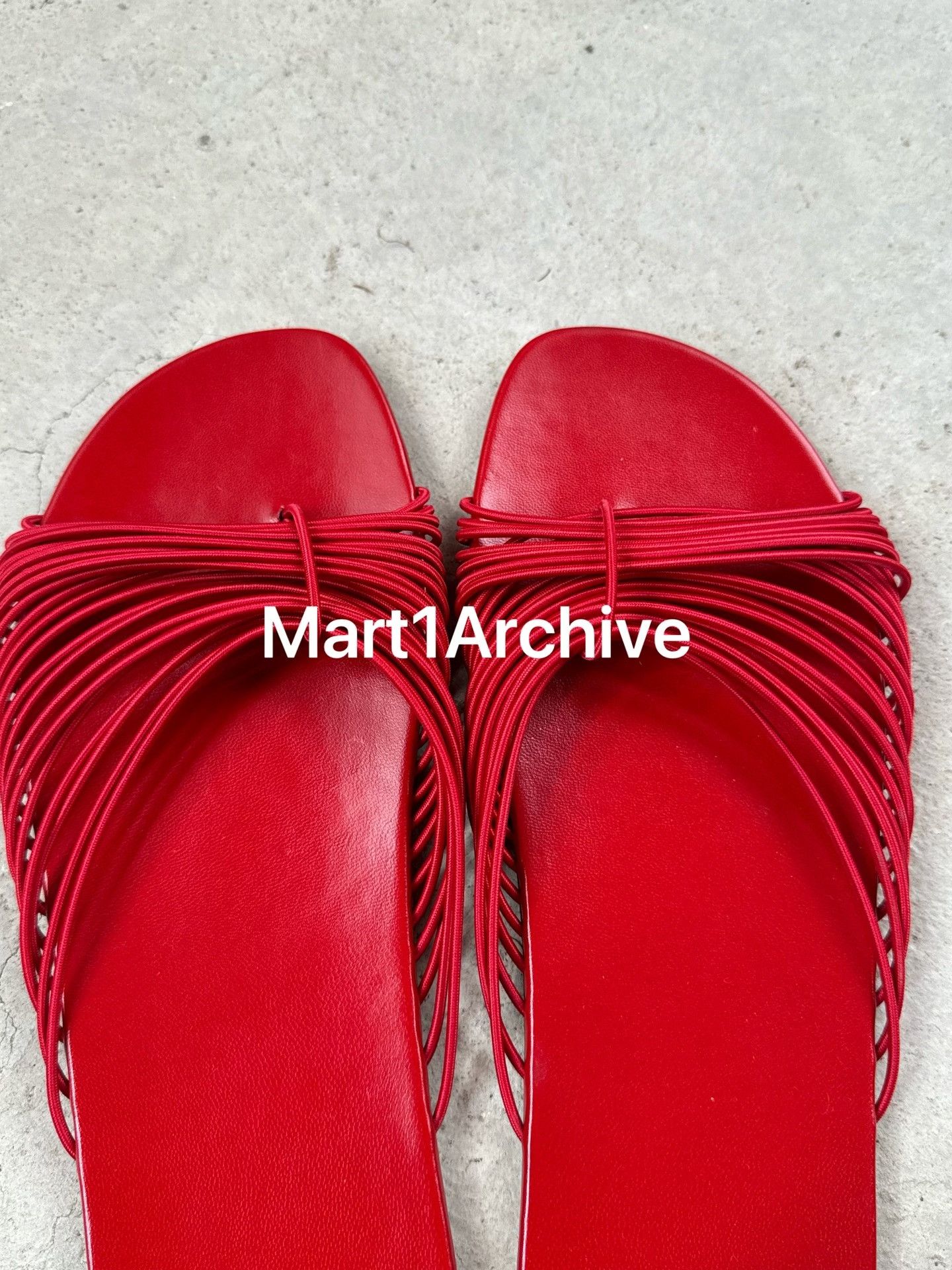 The Row The Row Sara Red Leather Sandals Size 41 Size US 11 / IT 41 - 3 Thumbnail