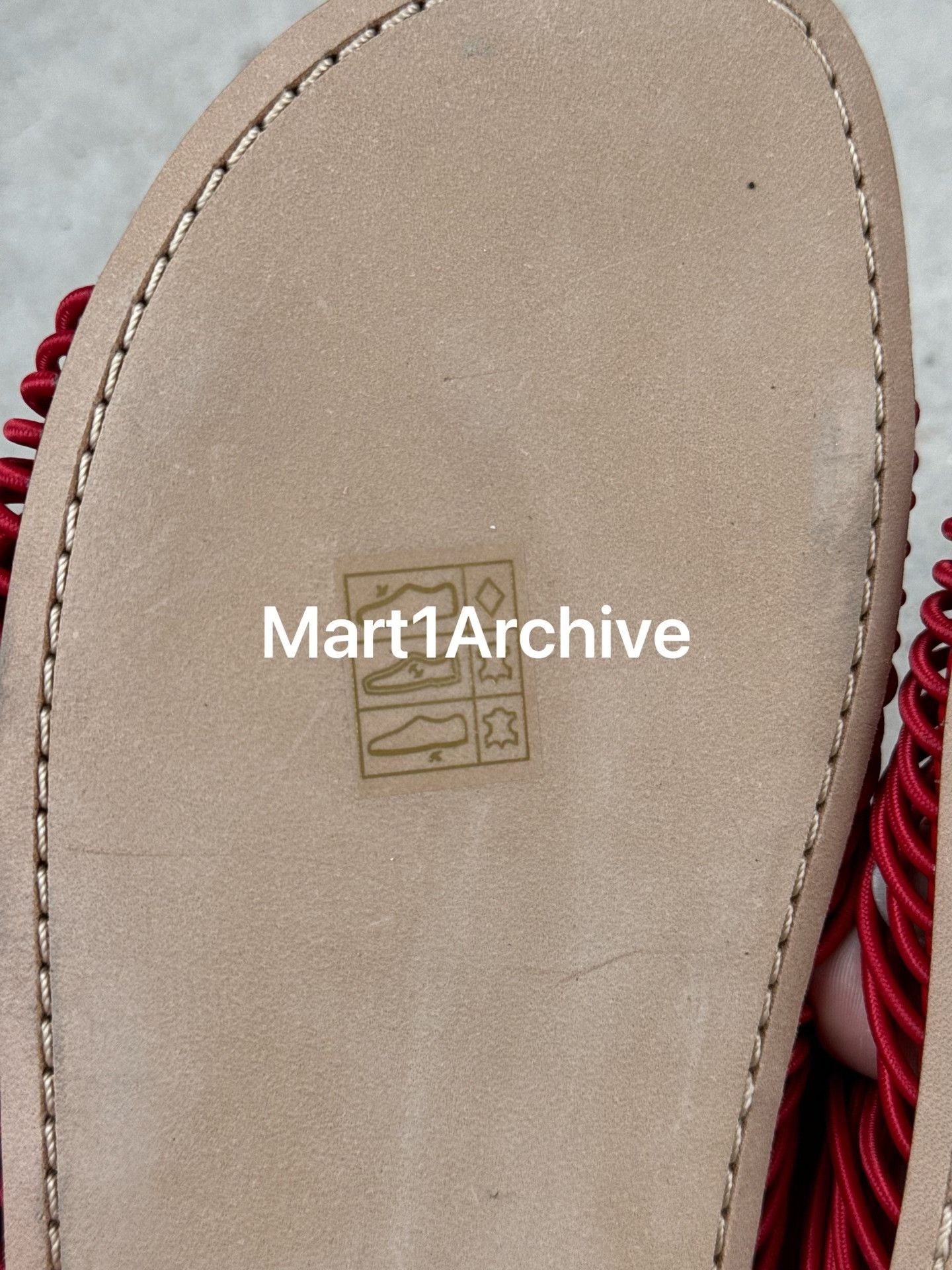 The Row The Row Sara Red Leather Sandals Size 41 Size US 11 / IT 41 - 7 Thumbnail