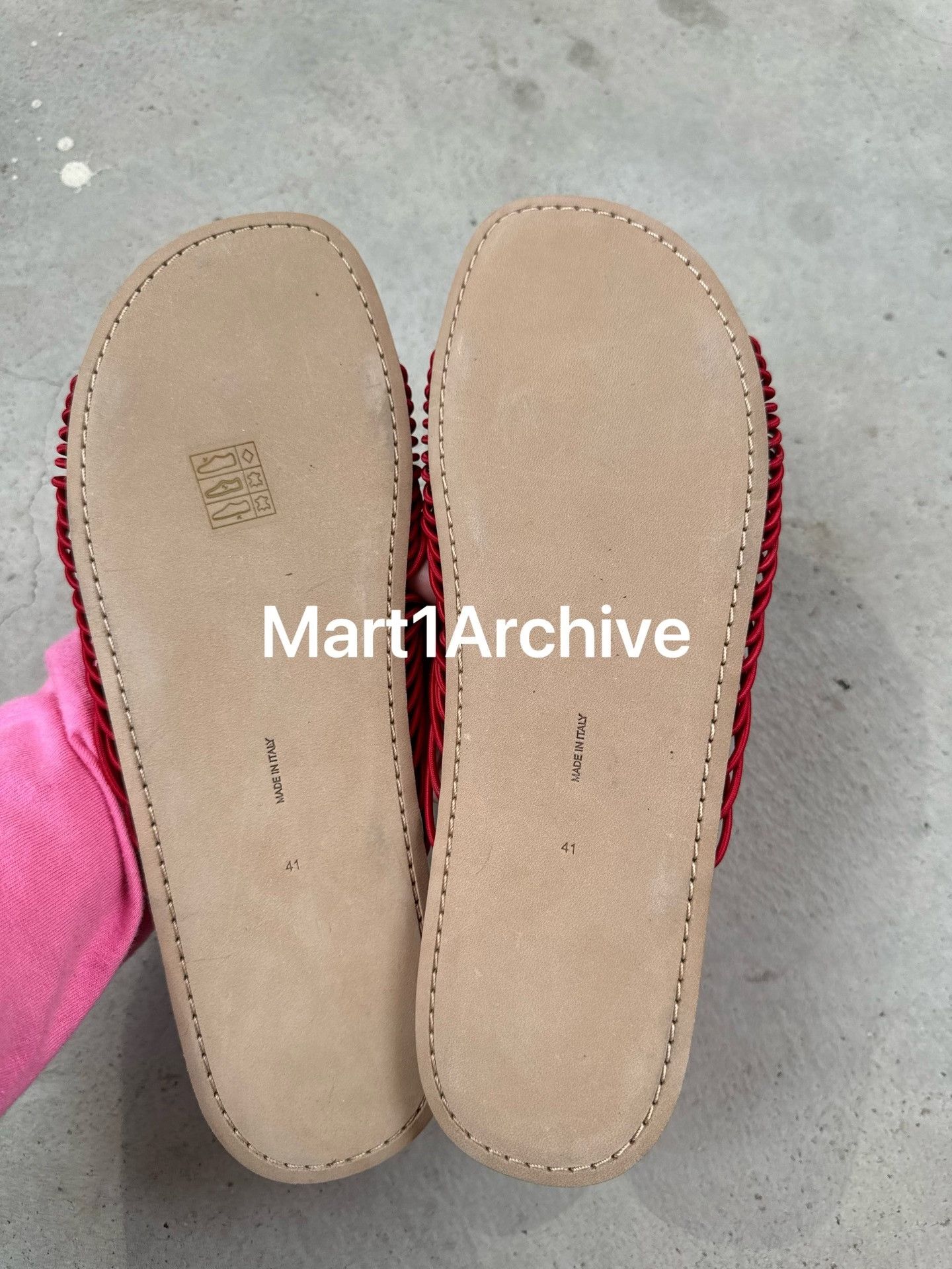 The Row The Row Sara Red Leather Sandals Size 41 Size US 11 / IT 41 - 5 Thumbnail