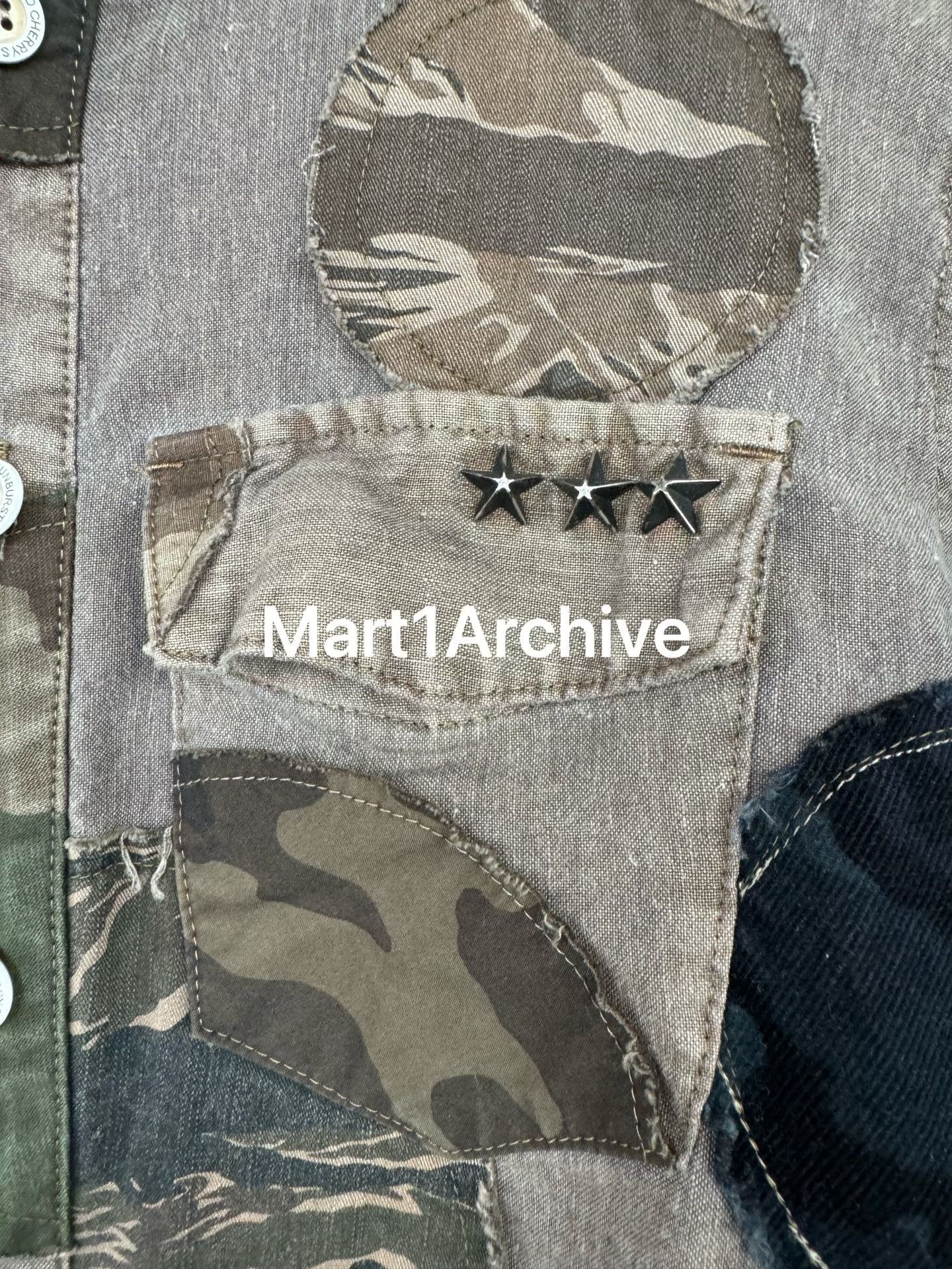 Cherry LA Cherry Sunburst Camo Patchwork Shirt Size 46 Size US S / EU 44-46 / 1 - 4 Thumbnail