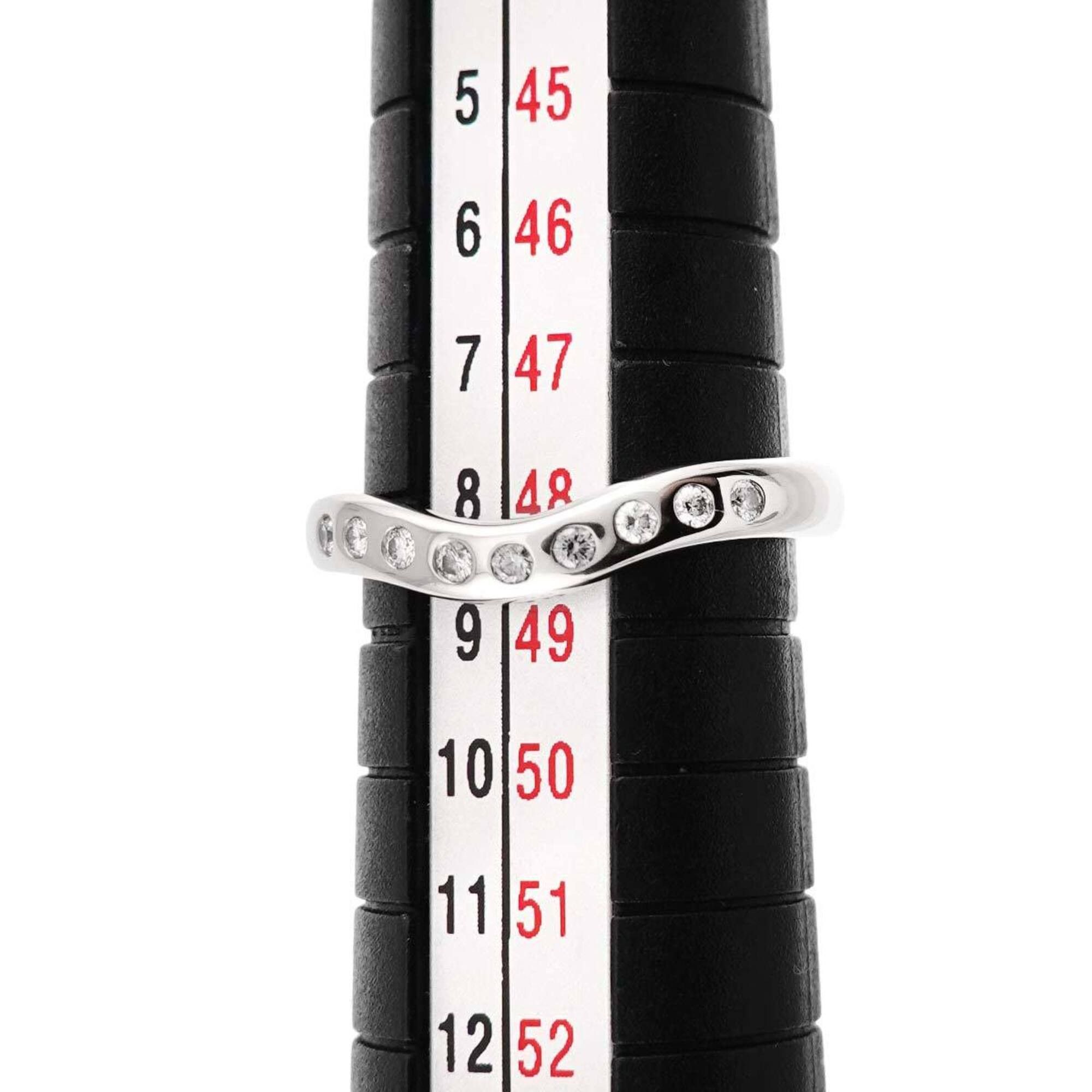 Tiffany & Co. Tiffany & Co. Wide Curved Band Ring with Diamonds, Platinum (Pt) Size ONE SIZE - 6 Thumbnail