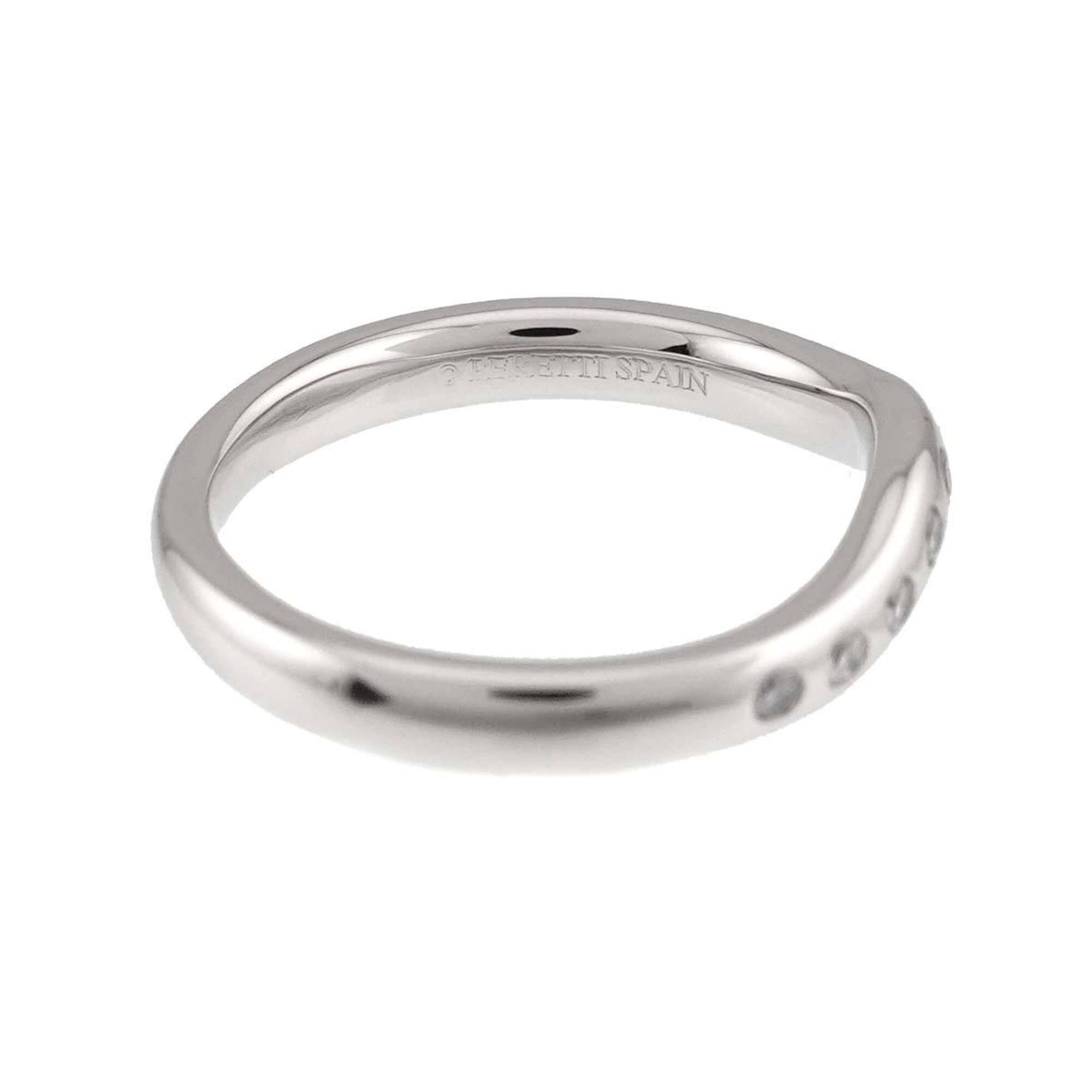 Tiffany & Co. Tiffany & Co. Wide Curved Band Ring with Diamonds, Platinum (Pt) Size ONE SIZE - 4 Thumbnail