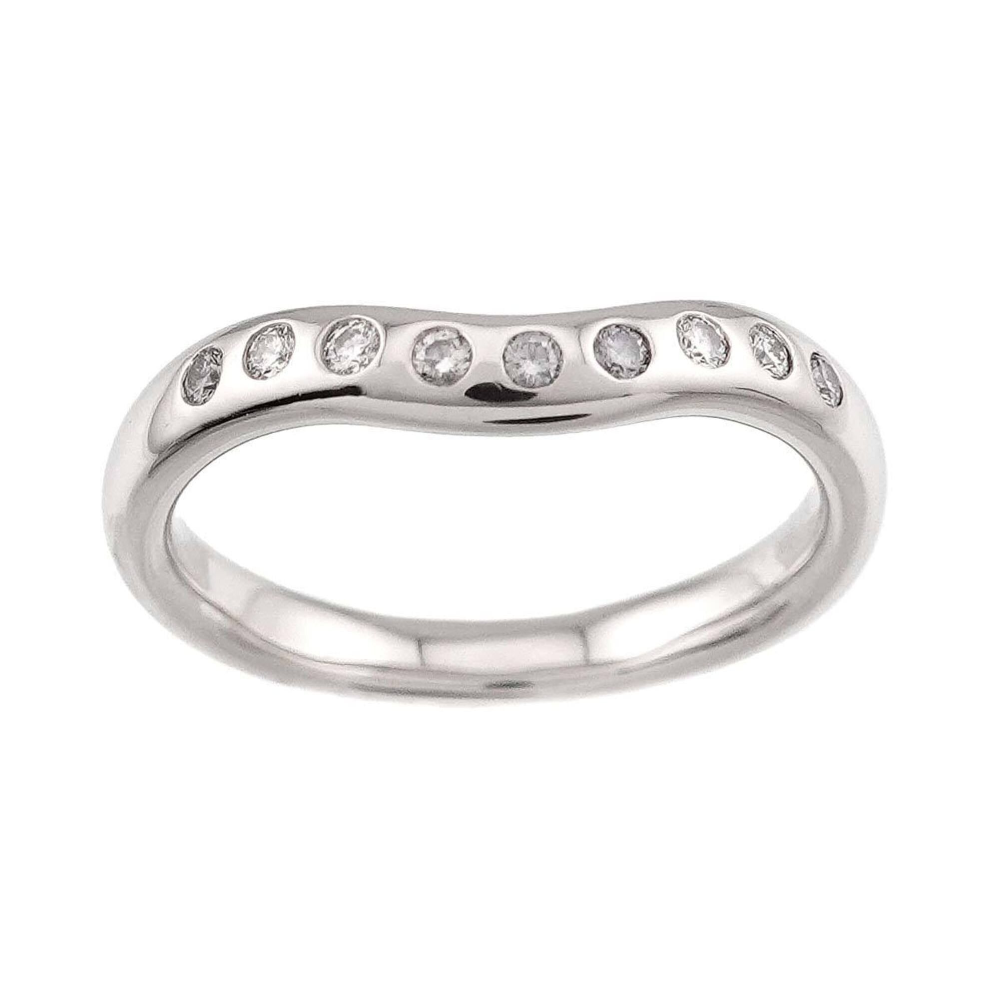 Tiffany & Co. Tiffany & Co. Wide Curved Band Ring with Diamonds, Platinum (Pt) Size ONE SIZE - 2 Thumbnail