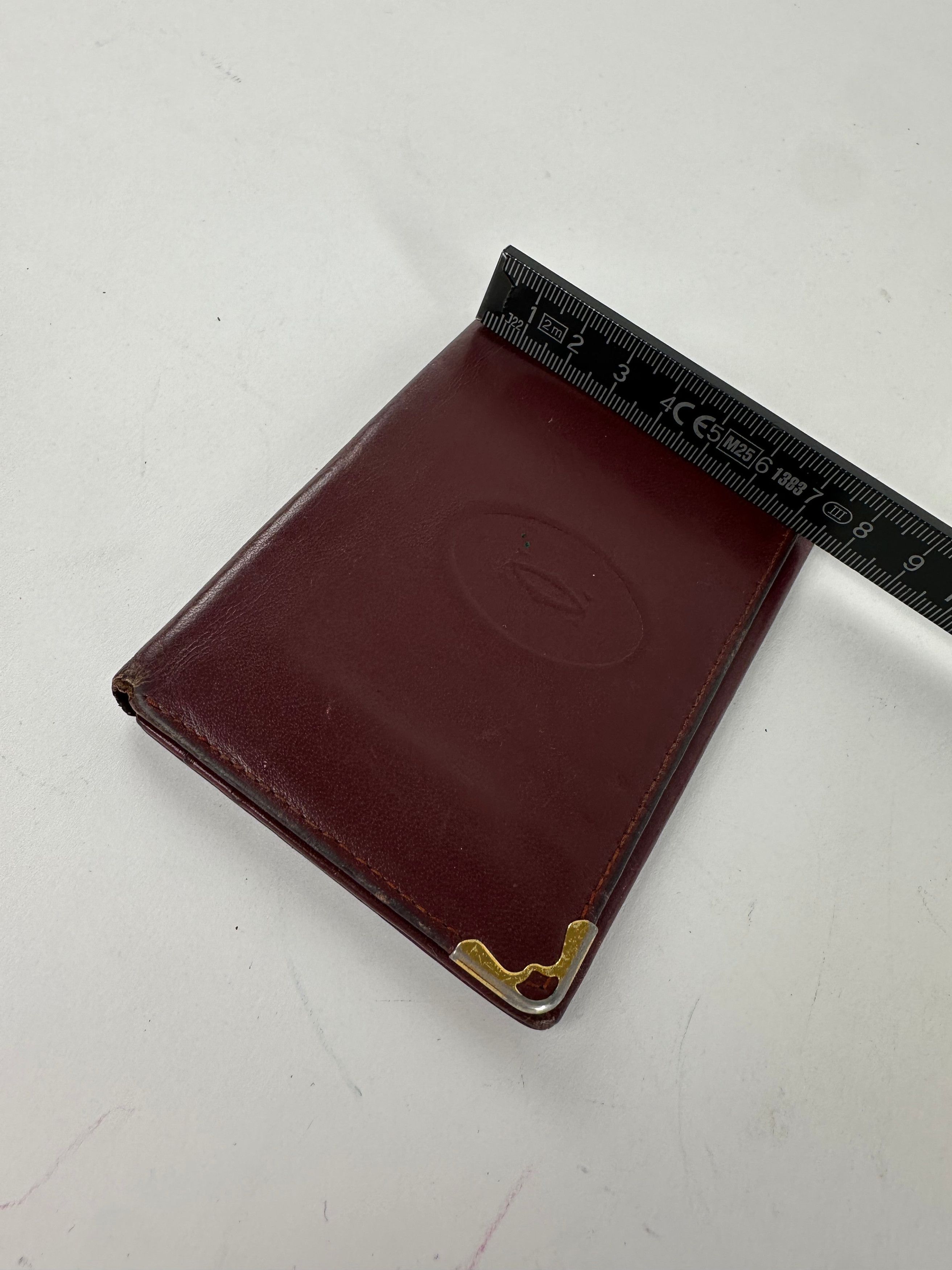 Cartier Vintage Card Holder Leather Bordeaux Size ONE SIZE - 5 Thumbnail