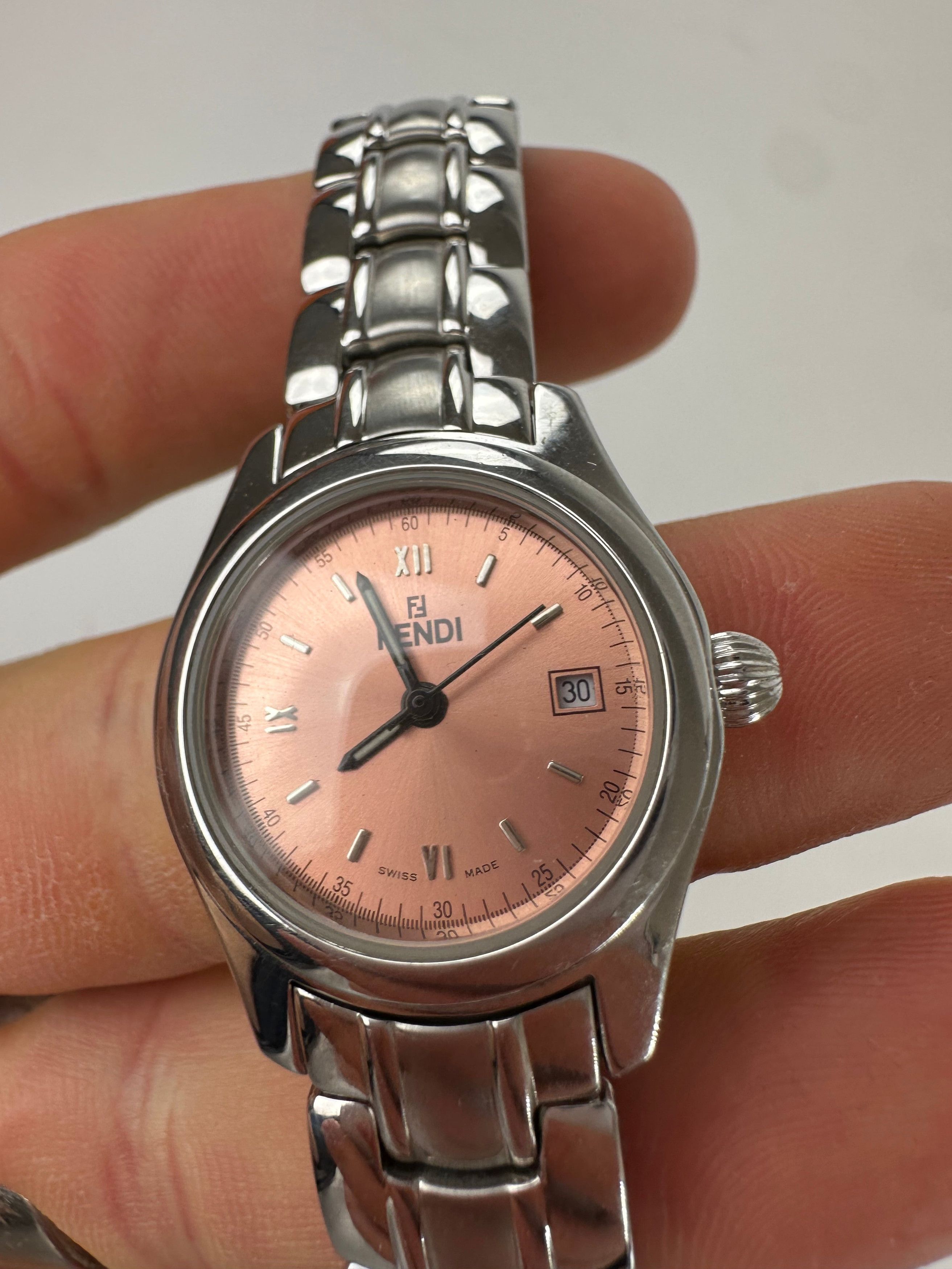 Fendi Vintage Orologi Ladies Quartz Watch Silver Size ONE SIZE - 2 Thumbnail