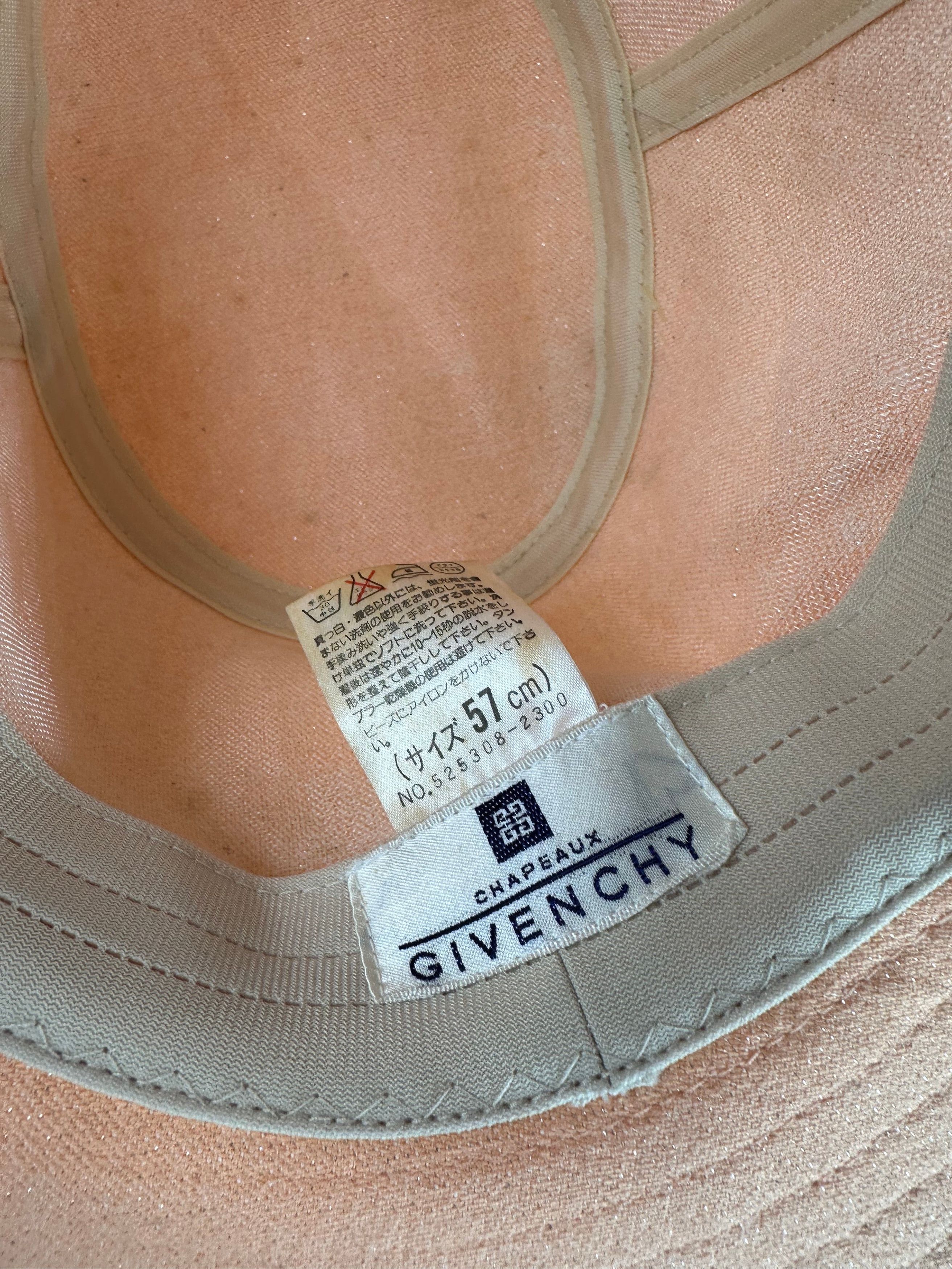Givenchy Vintage Bucket Hat Cotton Peach Size ONE SIZE - 7 Thumbnail
