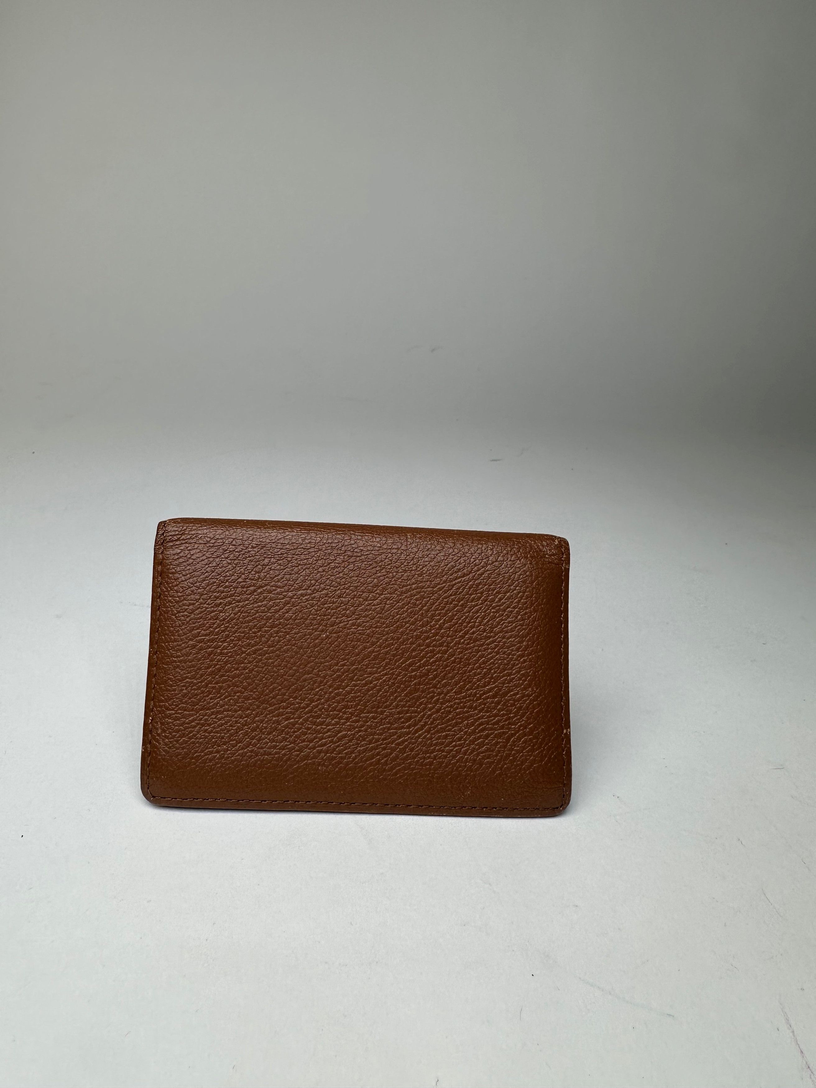 Yves Saint Laurent Vintage Bifold Cardholder Leather Tan Size ONE SIZE - 8 Thumbnail
