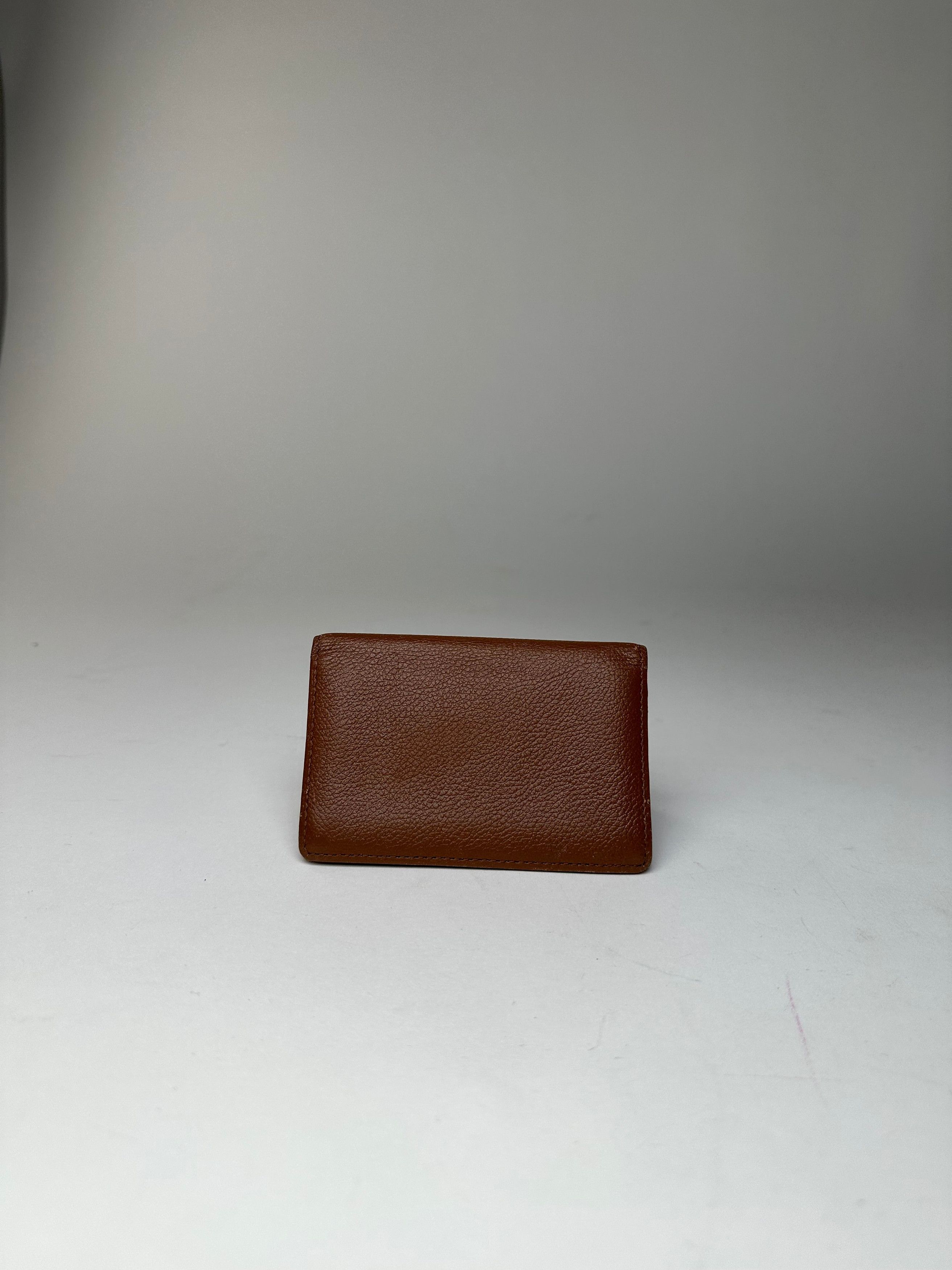 Yves Saint Laurent Vintage Bifold Cardholder Leather Tan Size ONE SIZE - 3 Thumbnail