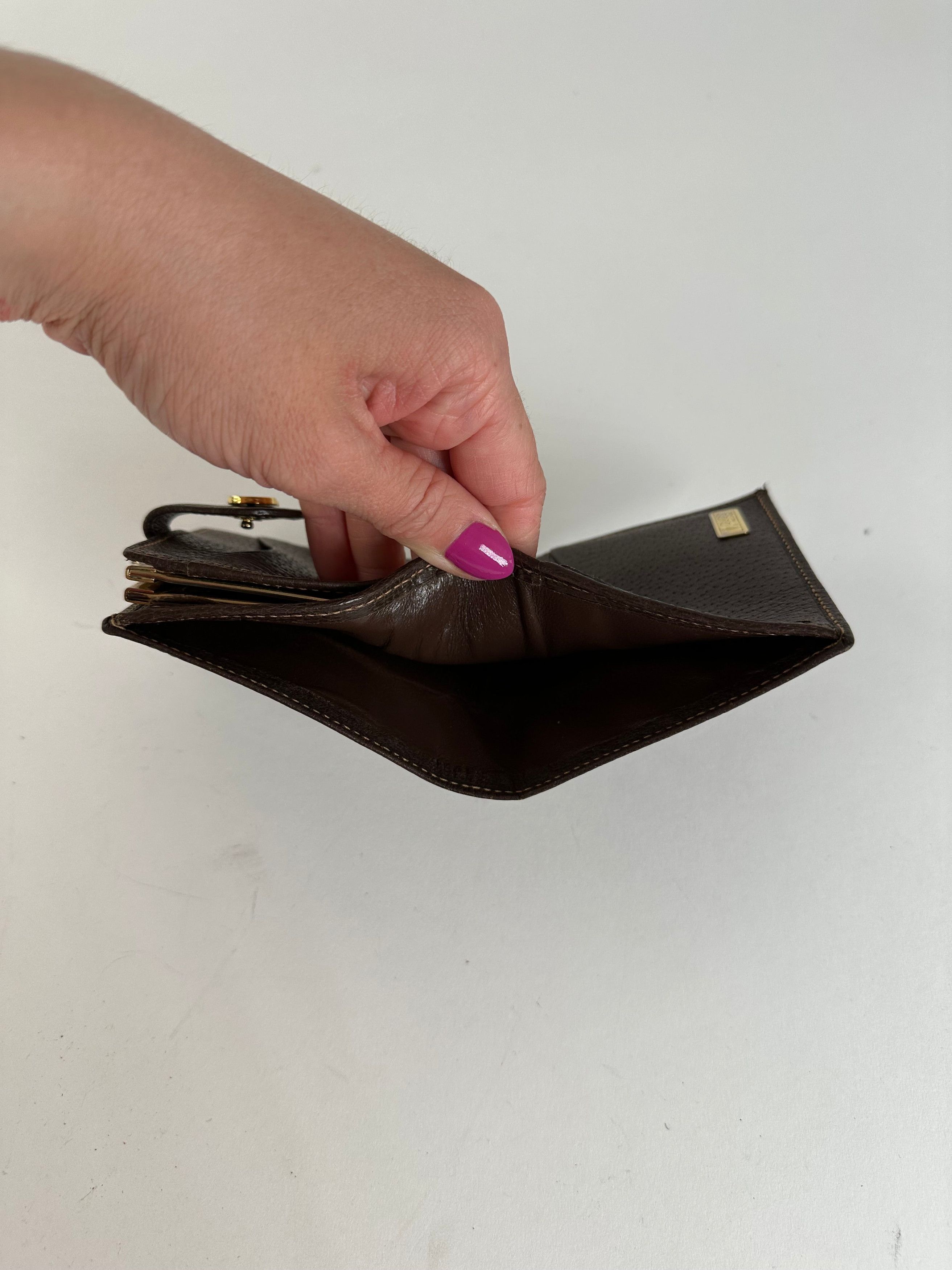 Gucci Vintage Bifold Wallet Brown Leather Size ONE SIZE - 6 Thumbnail