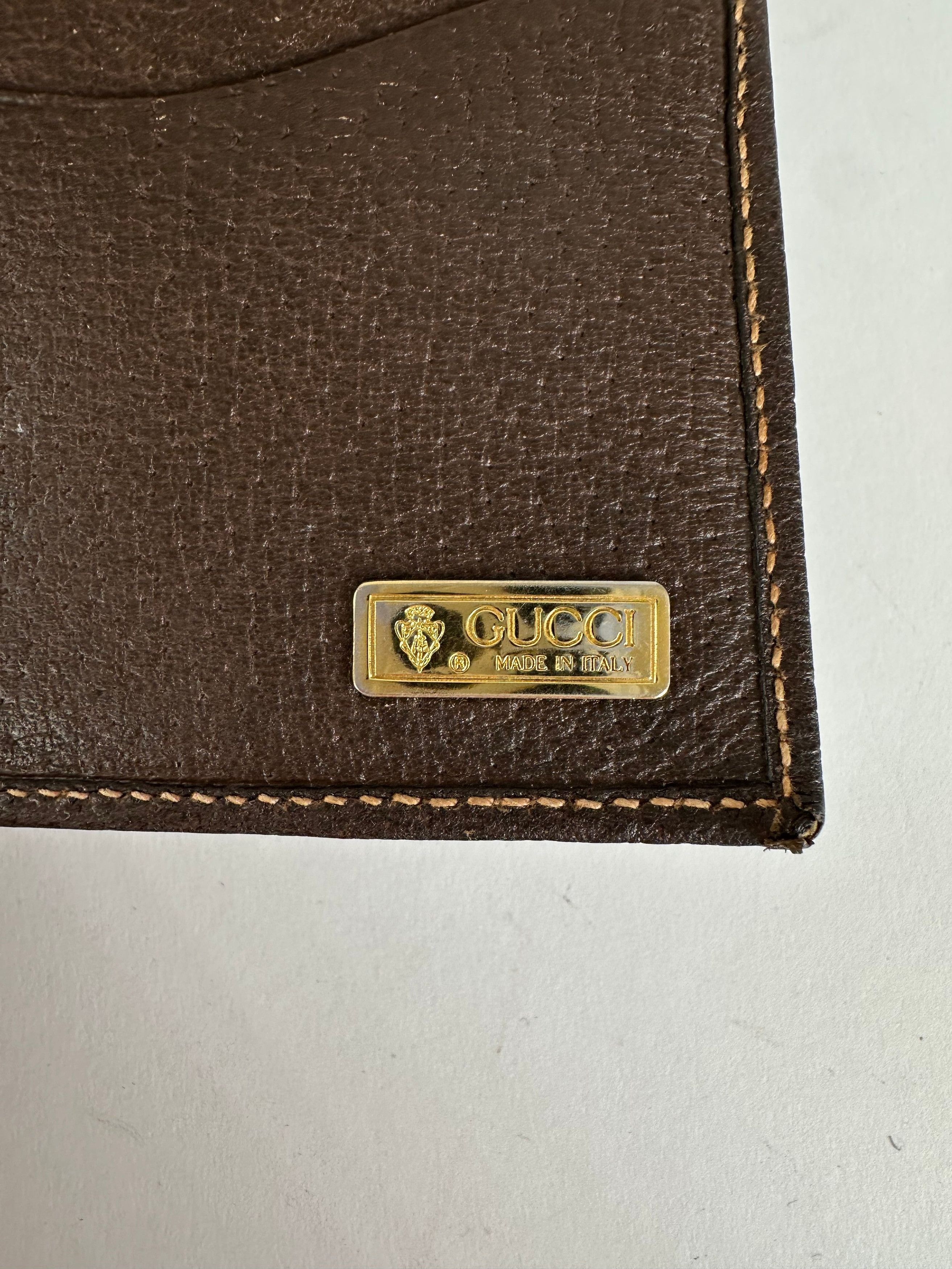 Gucci Vintage Bifold Wallet Brown Leather Size ONE SIZE - 5 Thumbnail