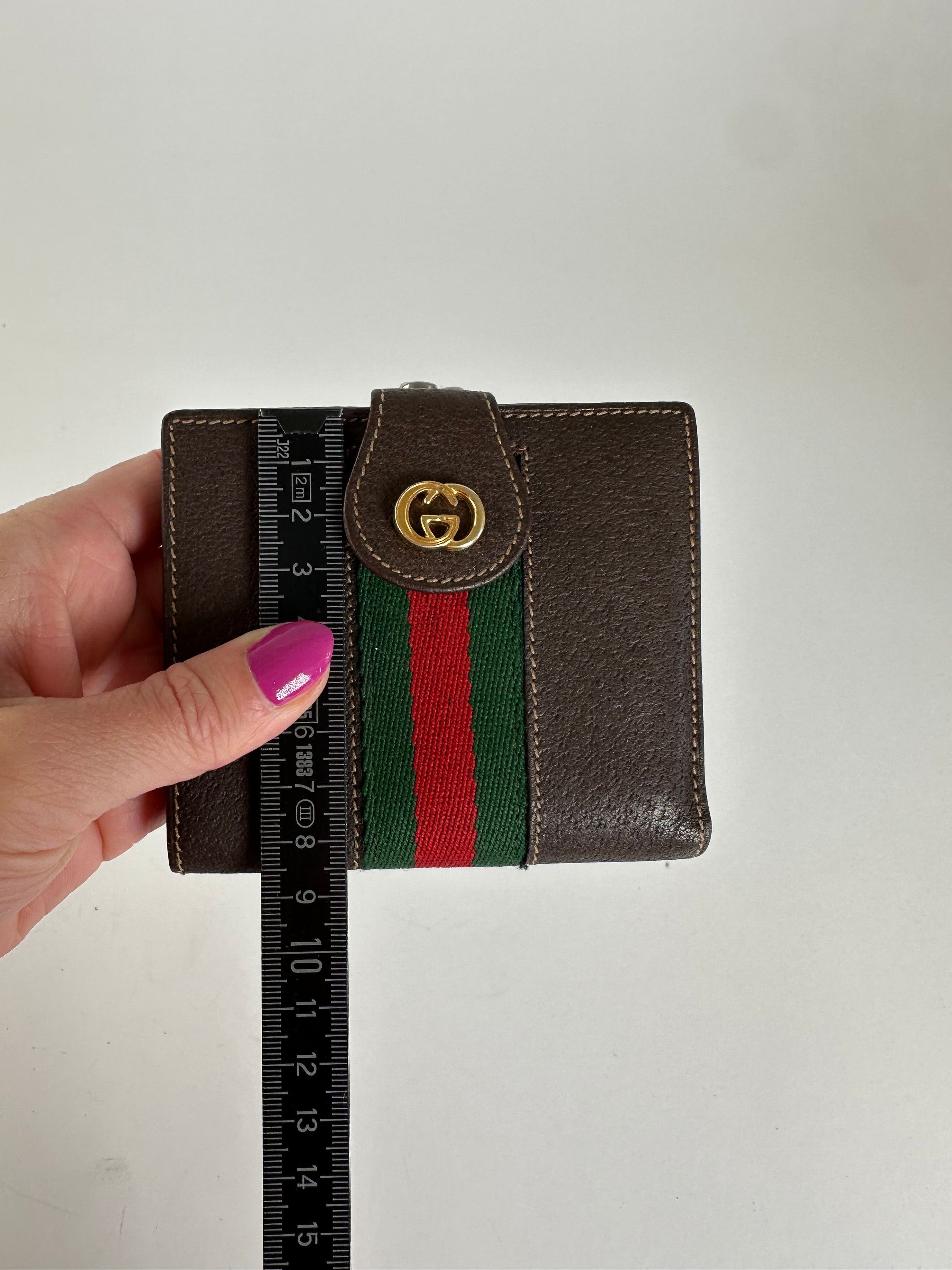 Gucci Vintage Bifold Wallet Brown Leather Size ONE SIZE - 9 Thumbnail