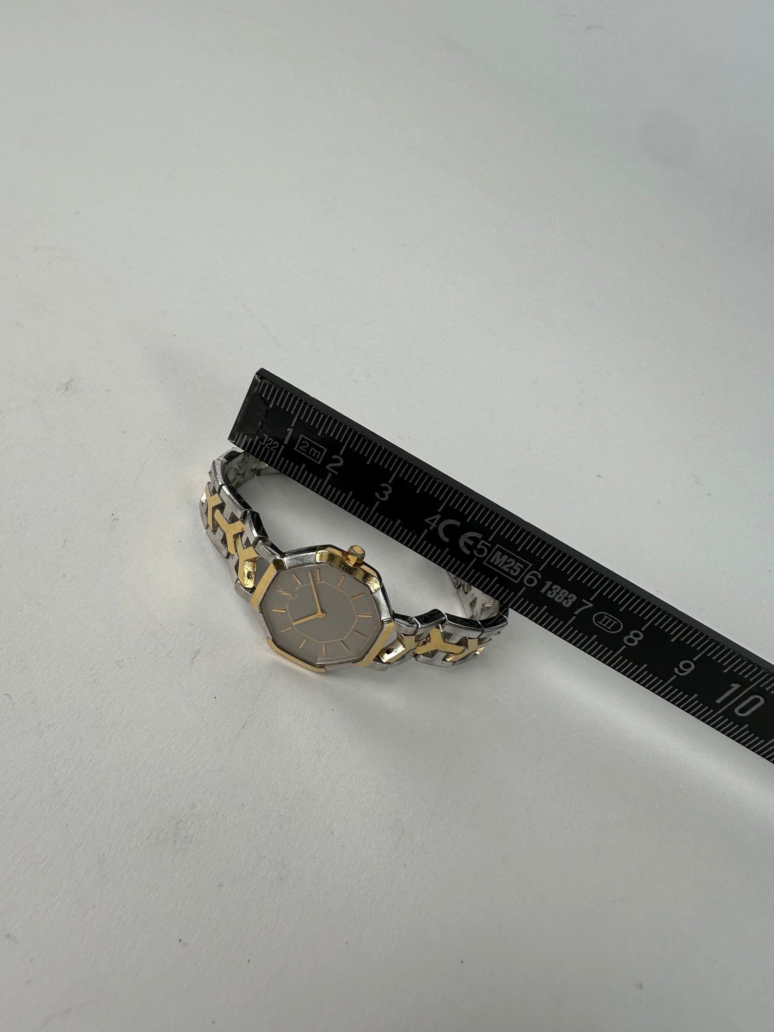 Yves Saint Laurent Vintage Y-Link Watch Two-Tone Silver Gold Size ONE SIZE - 8 Thumbnail