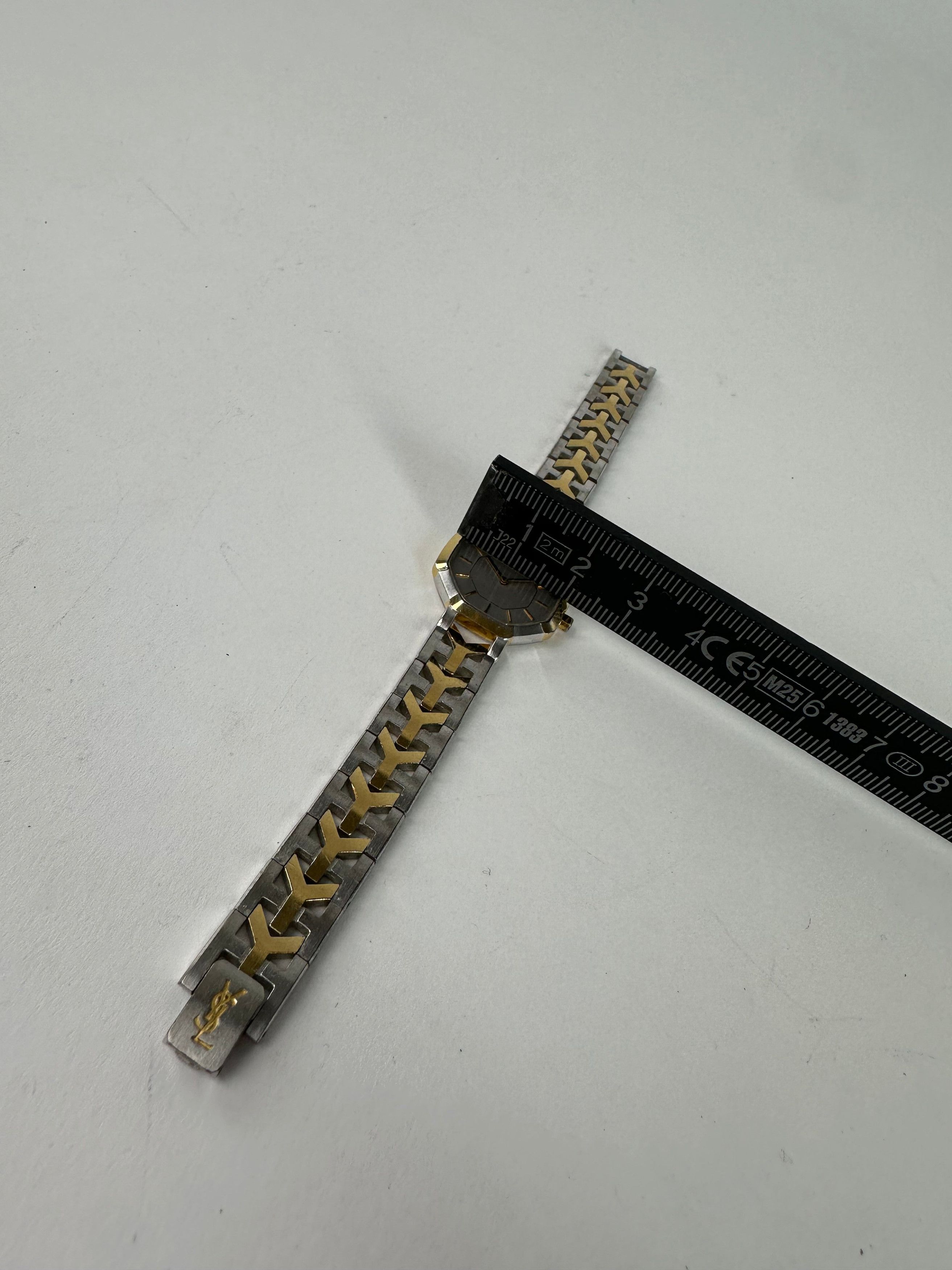 Yves Saint Laurent Vintage Y-Link Watch Two-Tone Silver Gold Size ONE SIZE - 6 Thumbnail