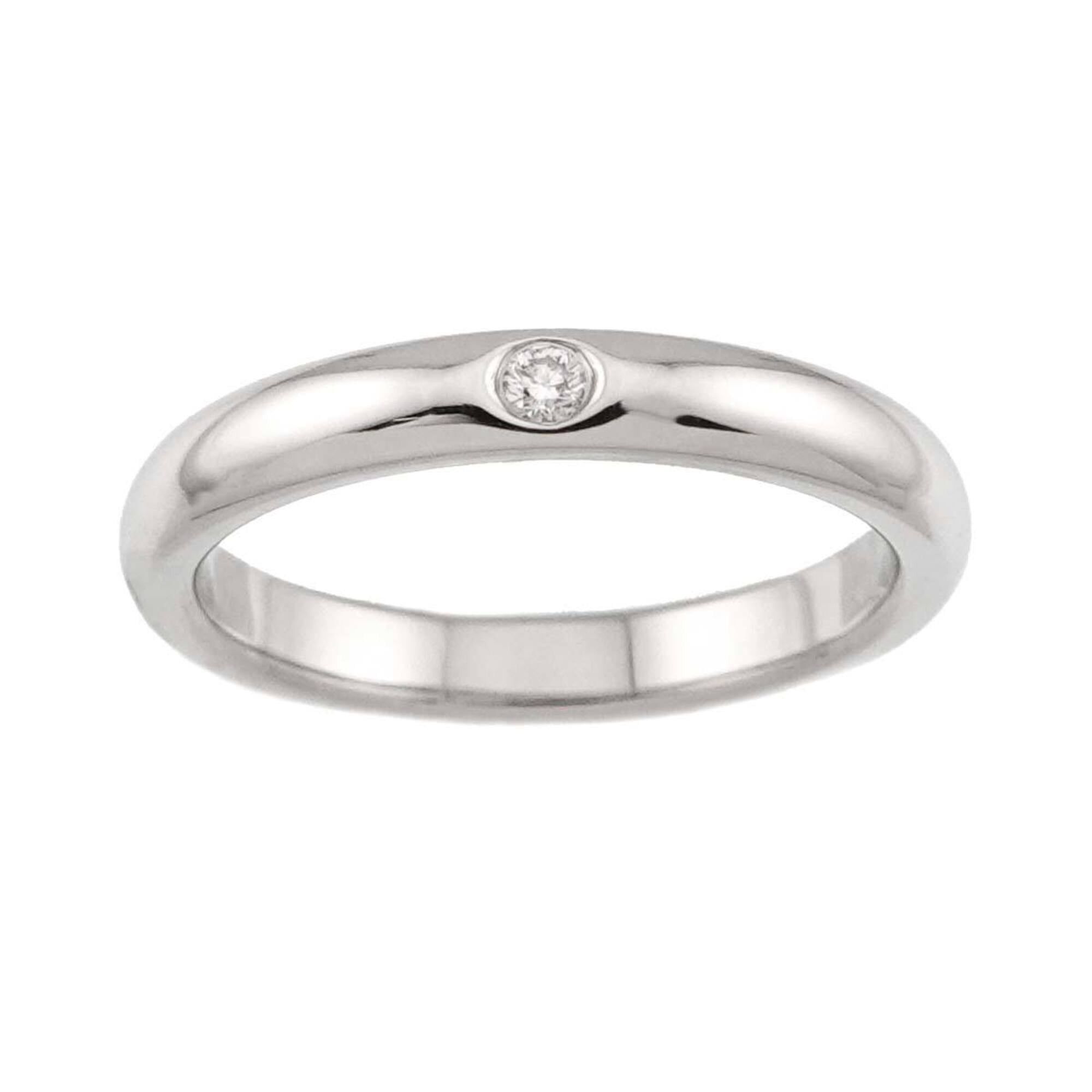 Tiffany & Co. Tiffany & Co. Stacking Band Ring with 1 Diamond, Platinum. Size ONE SIZE - 2 Thumbnail