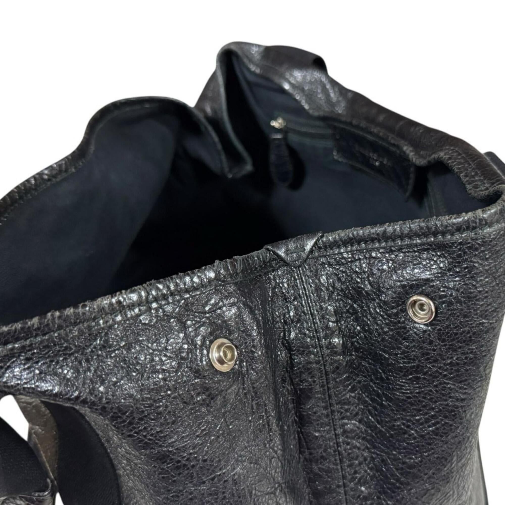Balenciaga Balenciaga Navy Cabas S Tote Bag, Leather 542017 Black, Women's BALENCIAGA Size ONE SIZE - 8 Thumbnail
