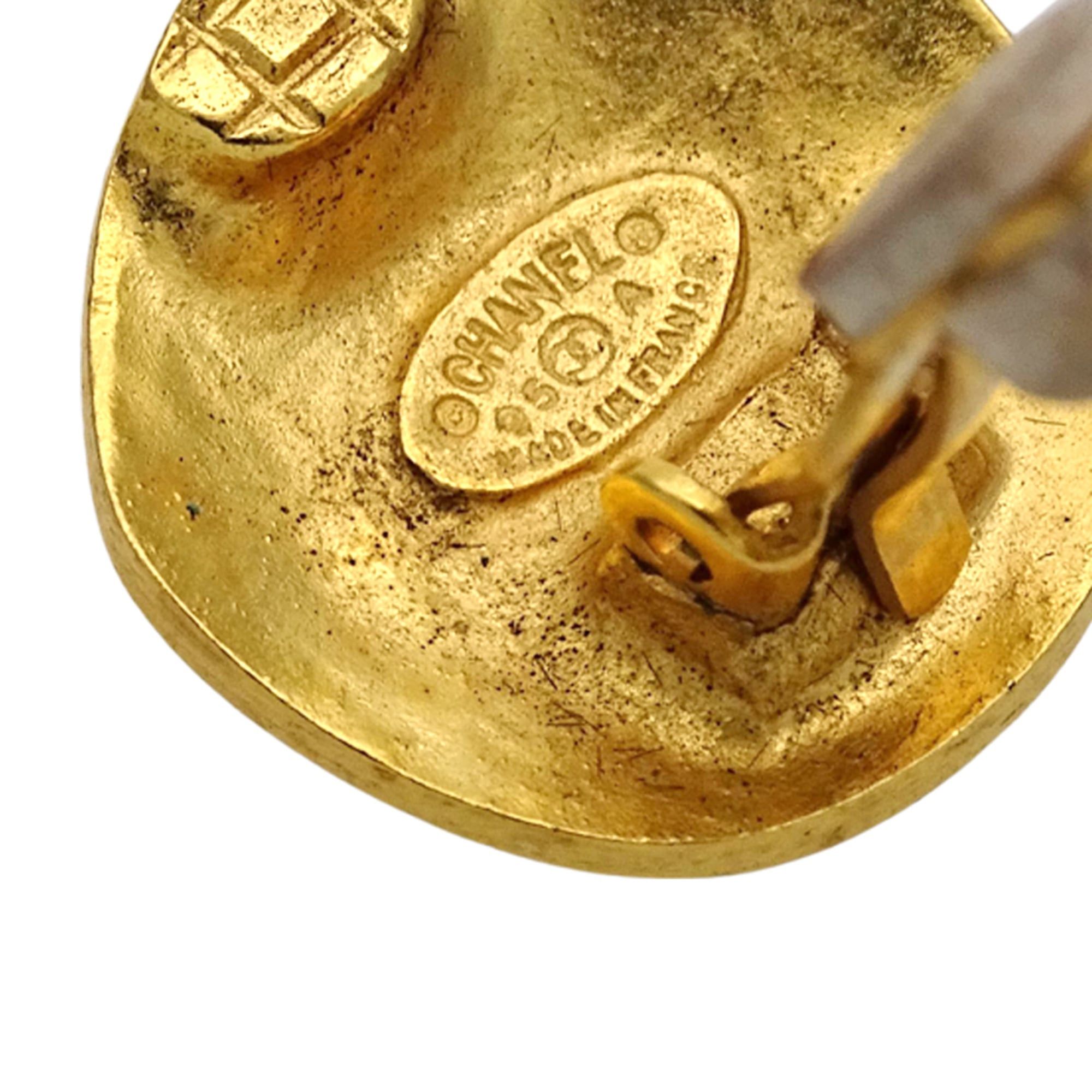 Chanel Chanel earrings, Coco Mark design, women's, brand name, GP gold, round. Size ONE SIZE - 8 Thumbnail
