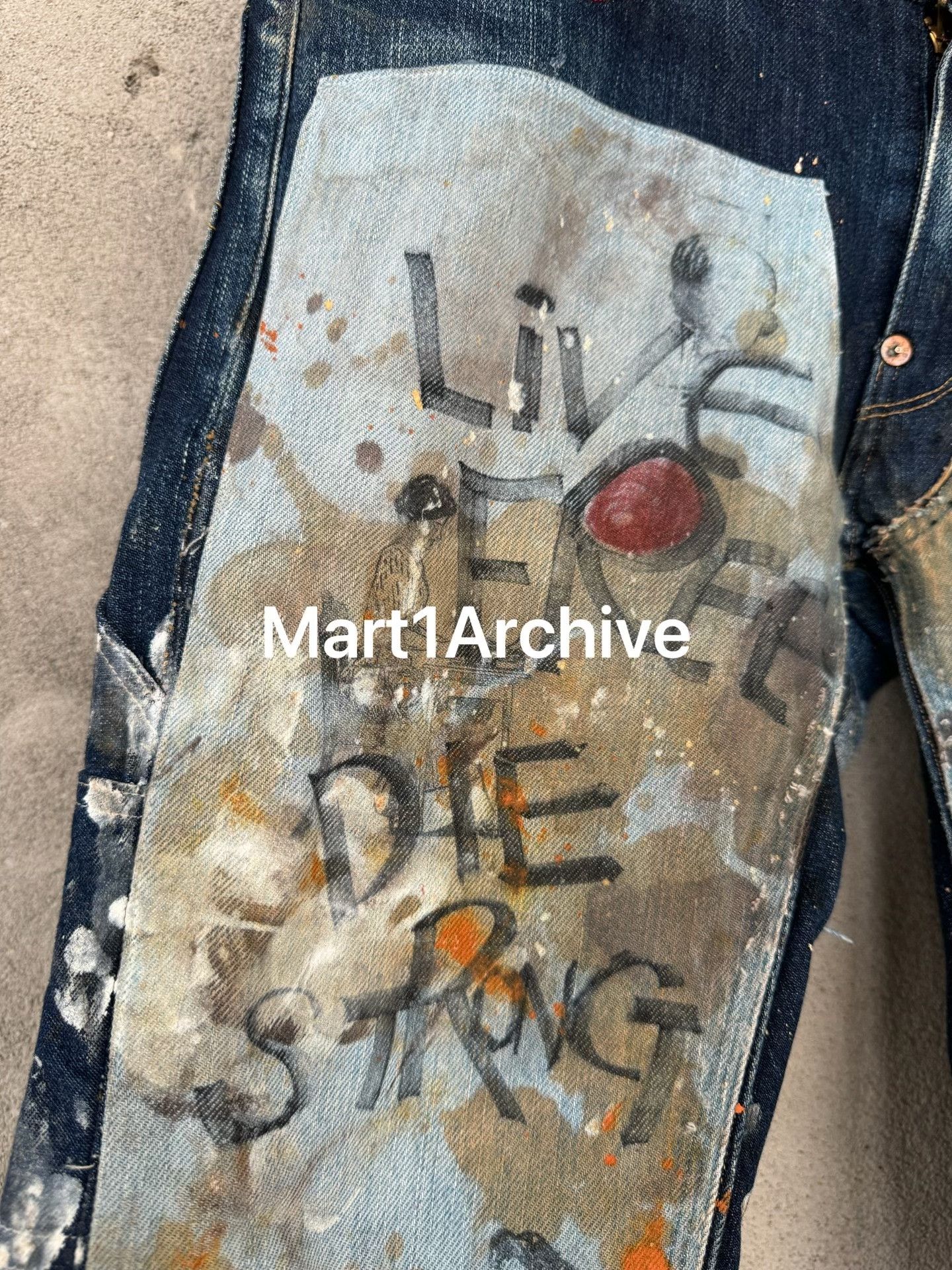 Junya Watanabe × Levi's Junya Watanabe x Levi's Patchwork Graffiti Jeans Size M Size US 32 / EU 48 - 4 Thumbnail