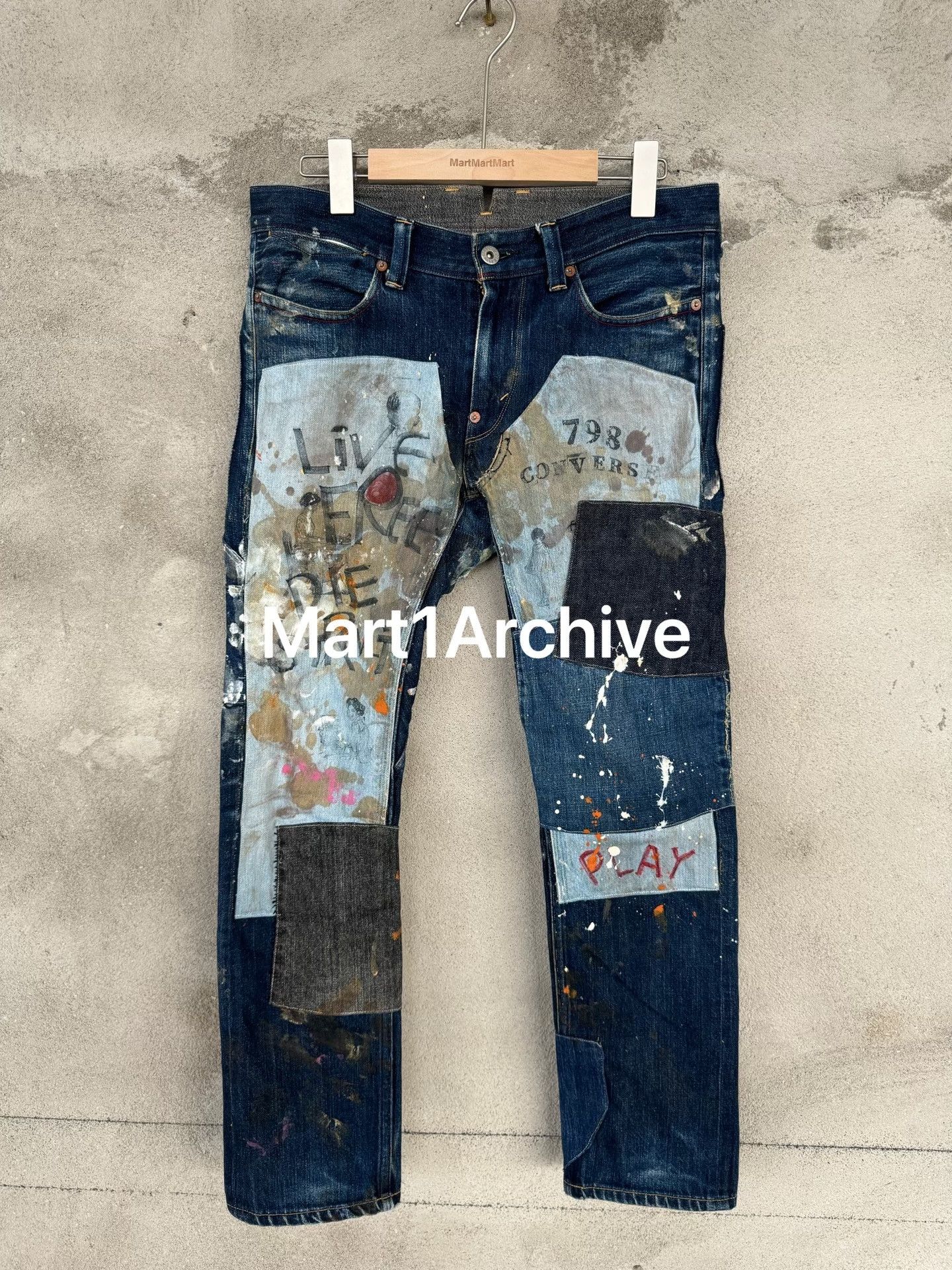 Junya Watanabe × Levi's Junya Watanabe x Levi's Patchwork Graffiti Jeans Size M Size US 32 / EU 48 - 2 Thumbnail