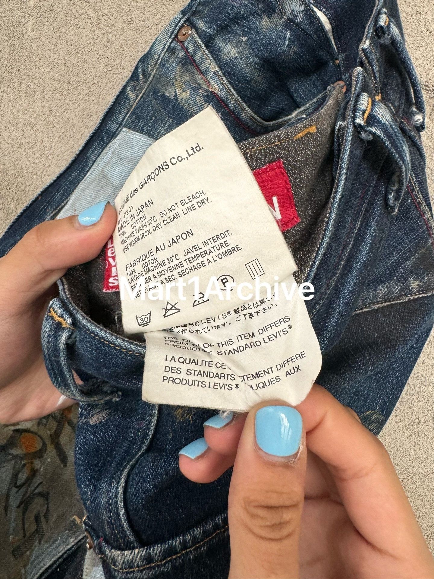 Junya Watanabe × Levi's Junya Watanabe x Levi's Patchwork Graffiti Jeans Size M Size US 32 / EU 48 - 9 Thumbnail
