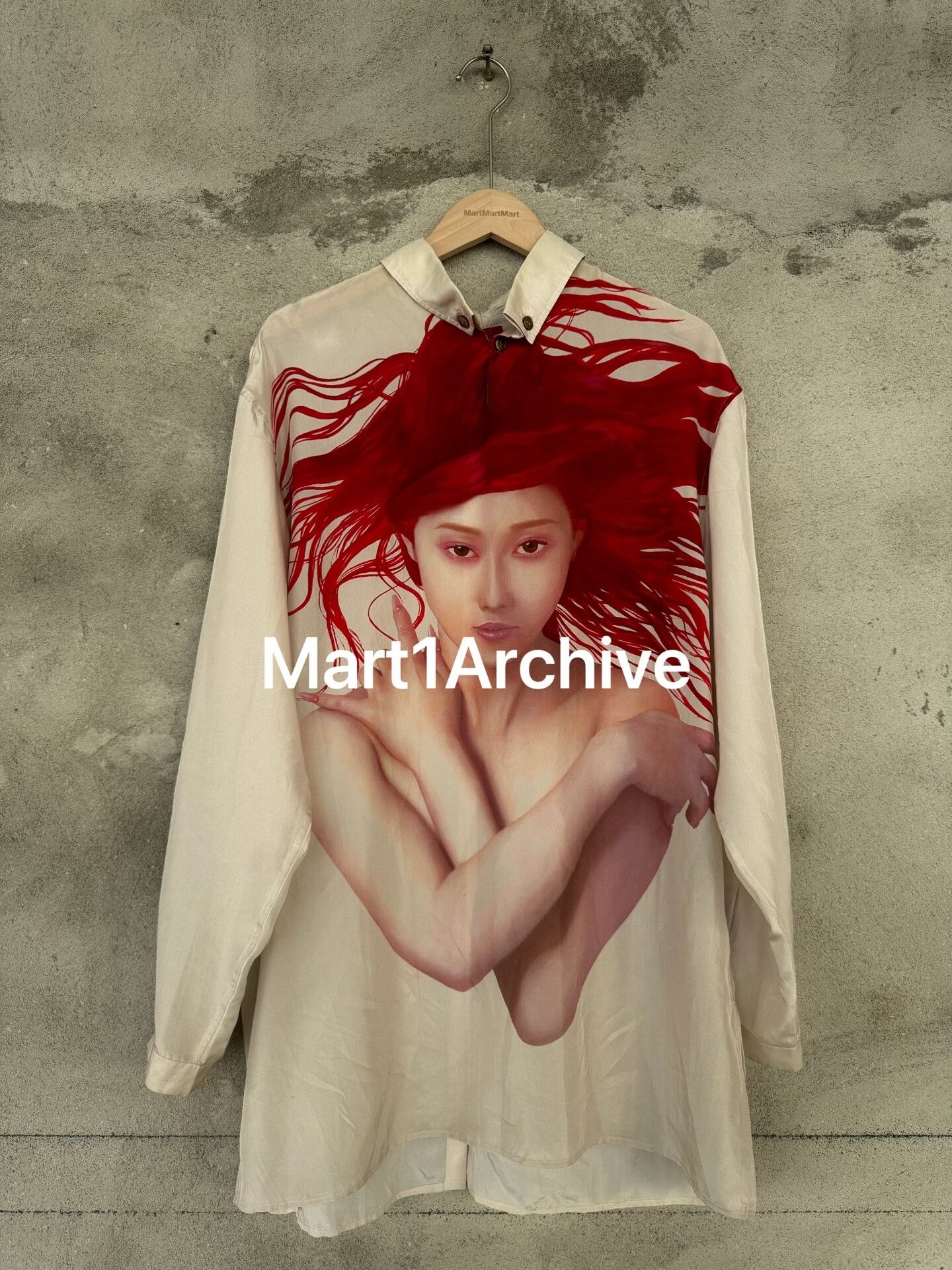 Yohji Yamamoto Yohji Yamamoto Graphic Silk Button Up Shirt Size L Size US L / EU 52-54 / 3 - 2 Thumbnail
