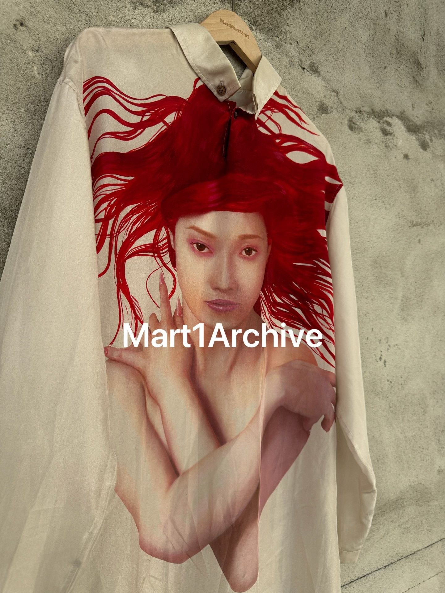 Yohji Yamamoto Yohji Yamamoto Graphic Silk Button Up Shirt Size L Size US L / EU 52-54 / 3 - 4 Thumbnail